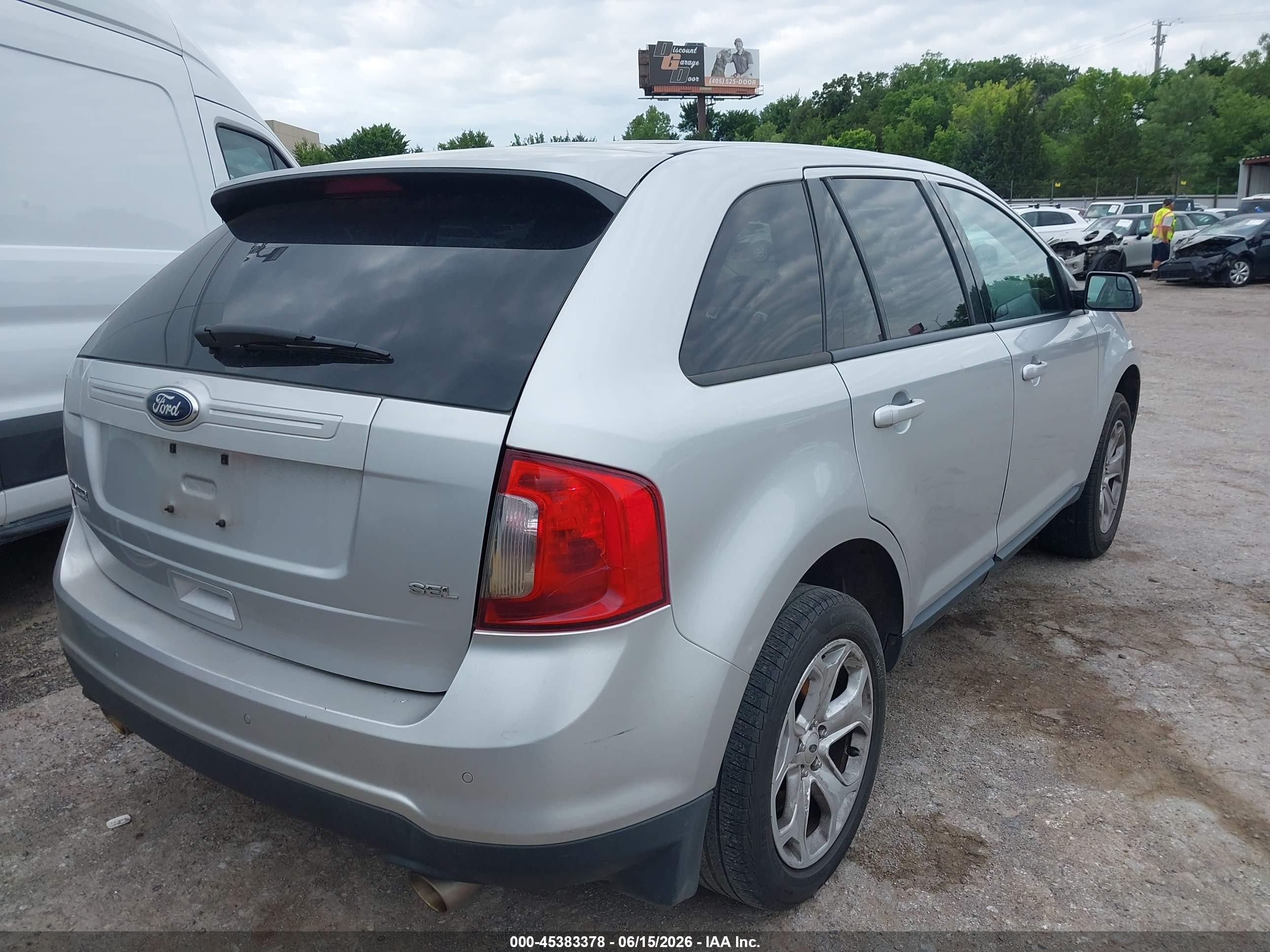 2013 Ford Edge Sel Silver vin: 2FMDK3JC9DBB38562