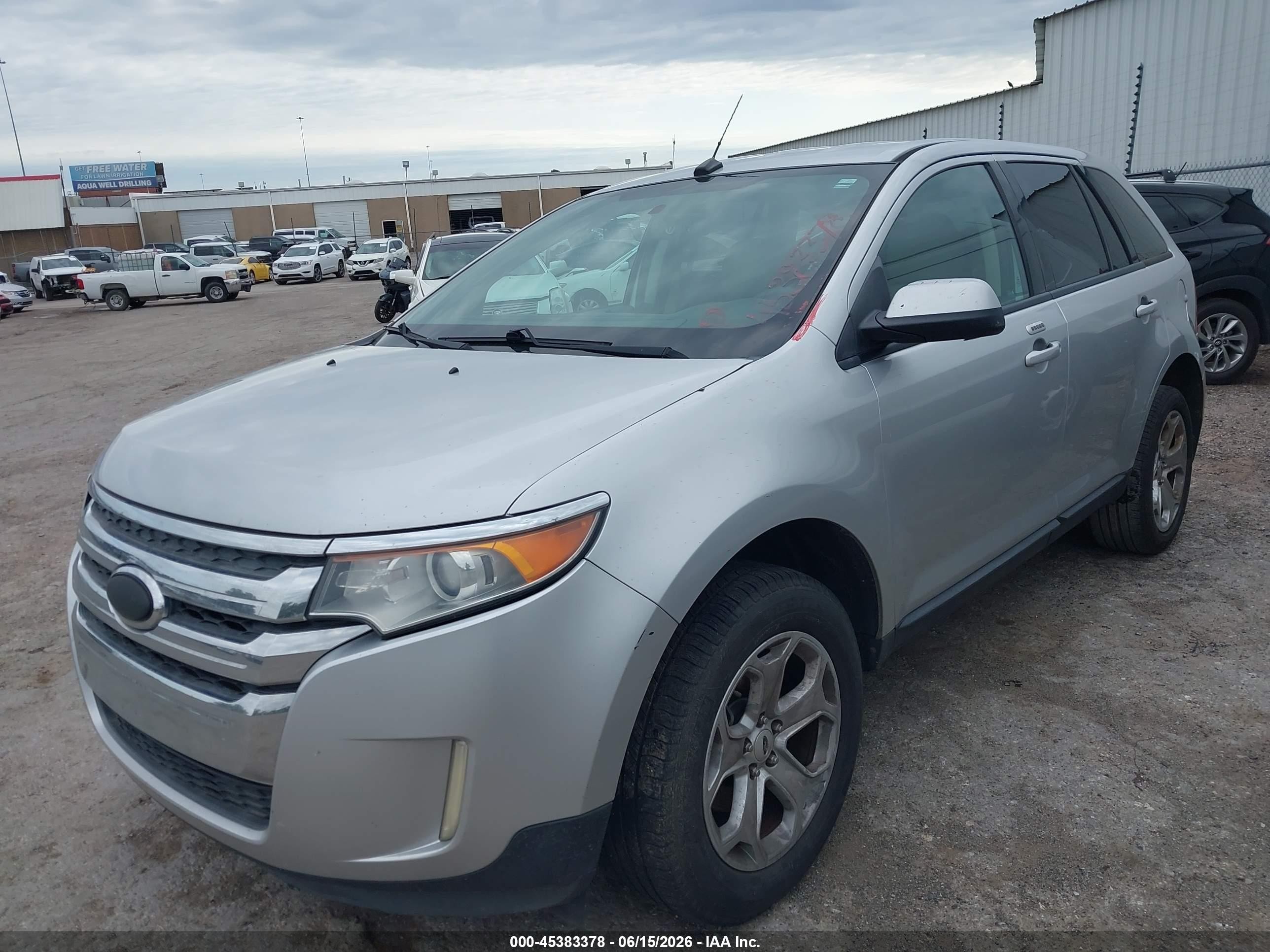 2013 Ford Edge Sel Silver vin: 2FMDK3JC9DBB38562