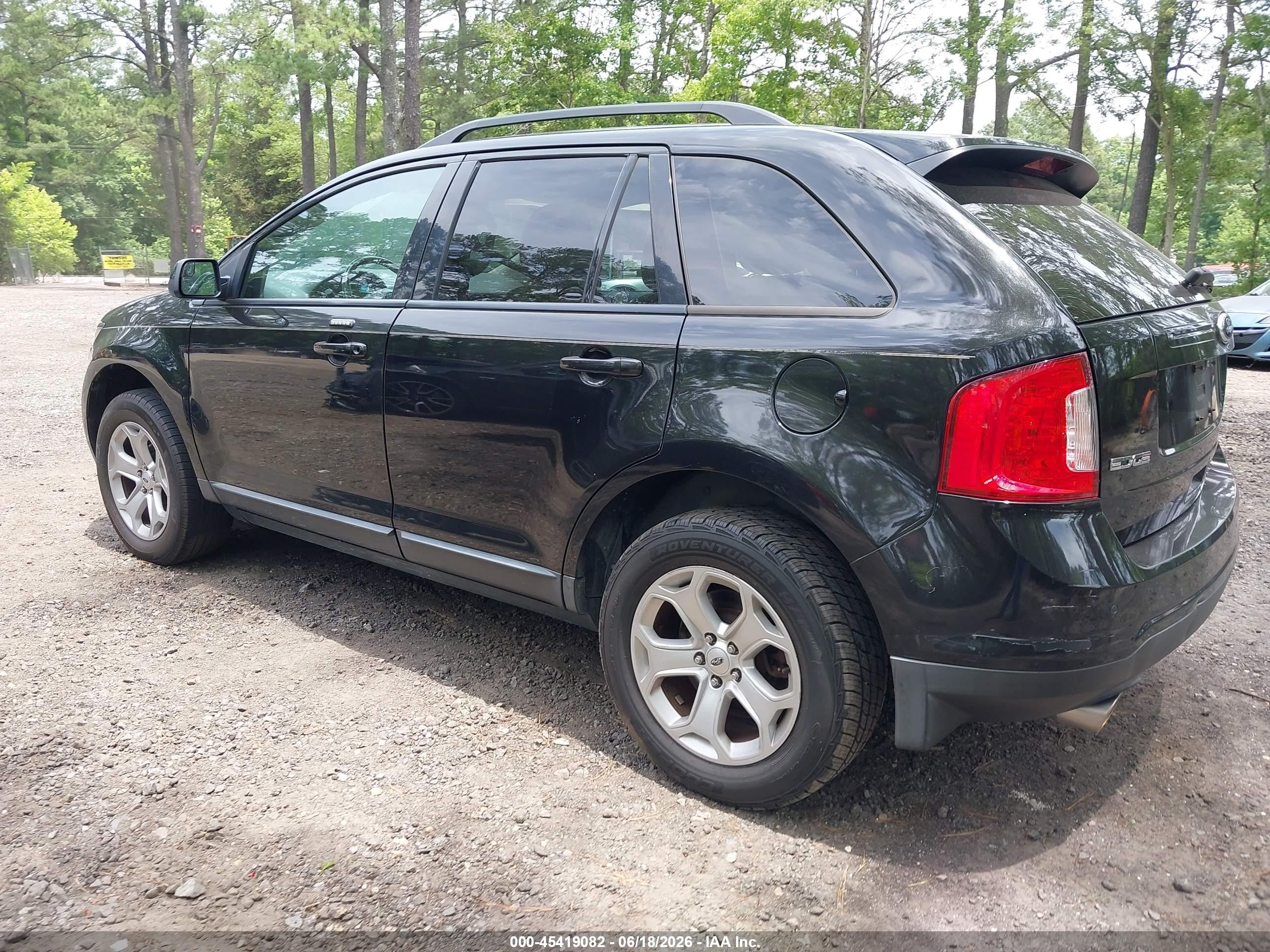 2013 Ford Edge Sel Black vin: 2FMDK3JC9DBB41039