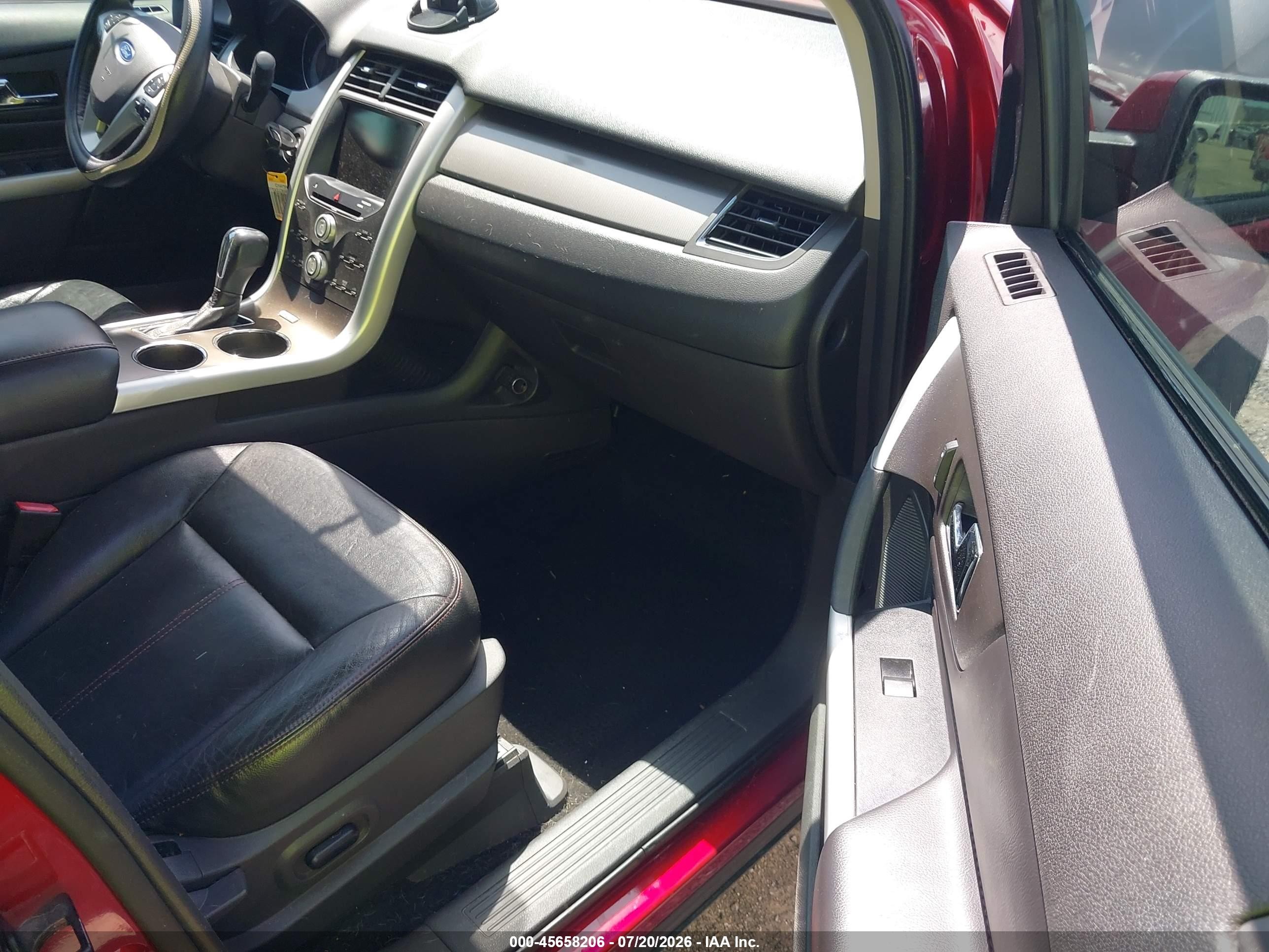 2013 Ford Edge Sel Red vin: 2FMDK3JC9DBB43857