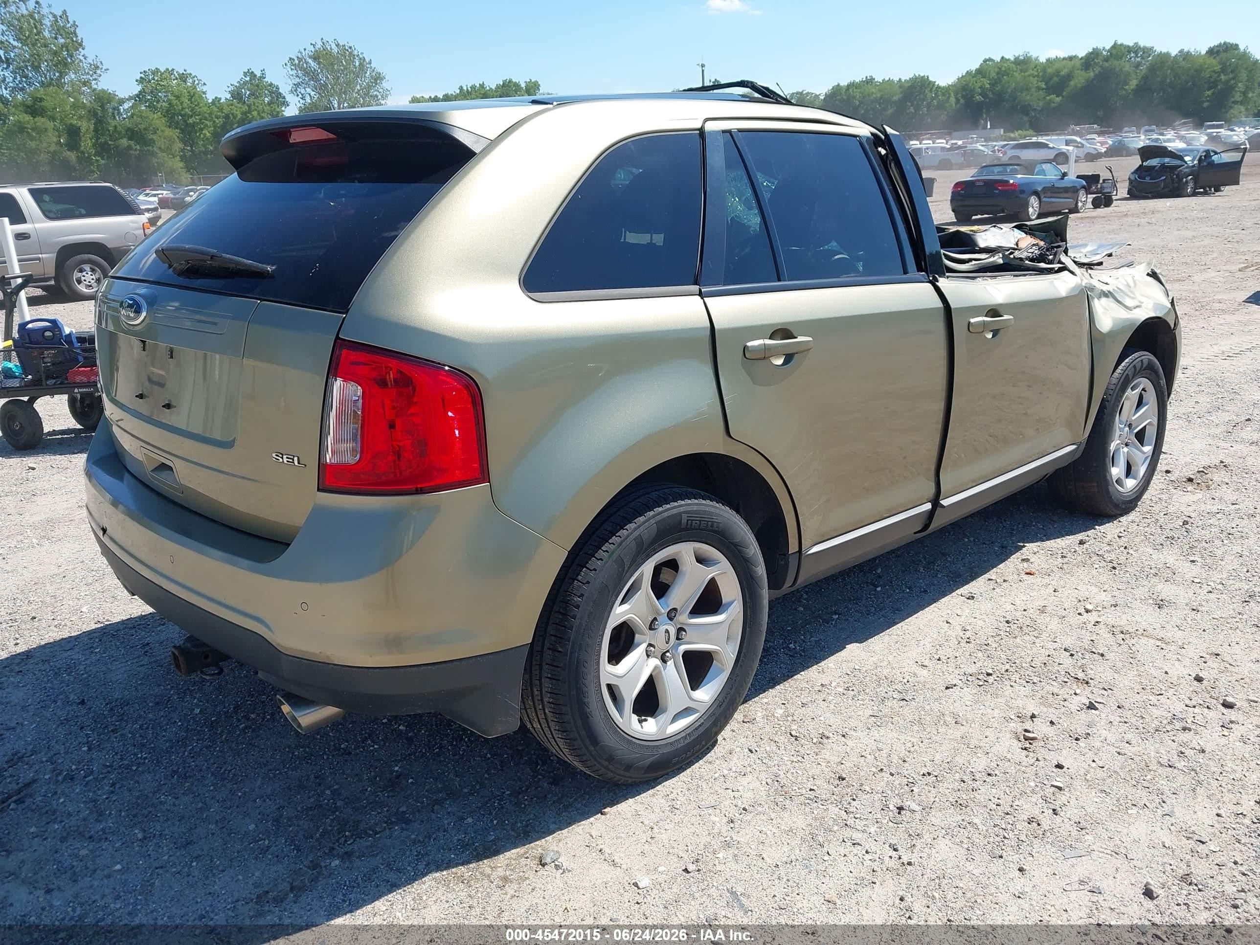 2013 Ford Edge Sel Brown vin: 2FMDK3JC9DBB57029