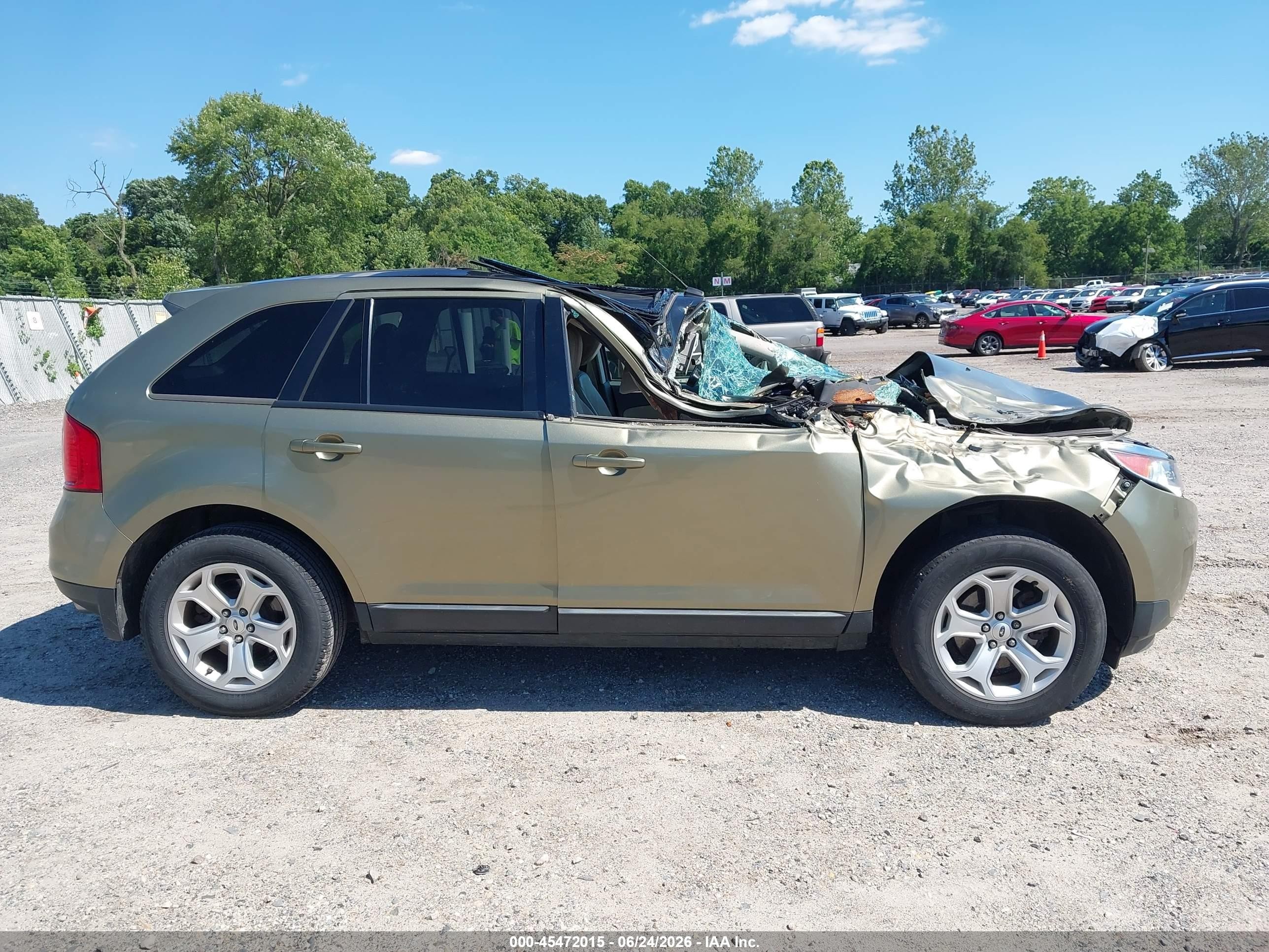 2013 Ford Edge Sel Brown vin: 2FMDK3JC9DBB57029