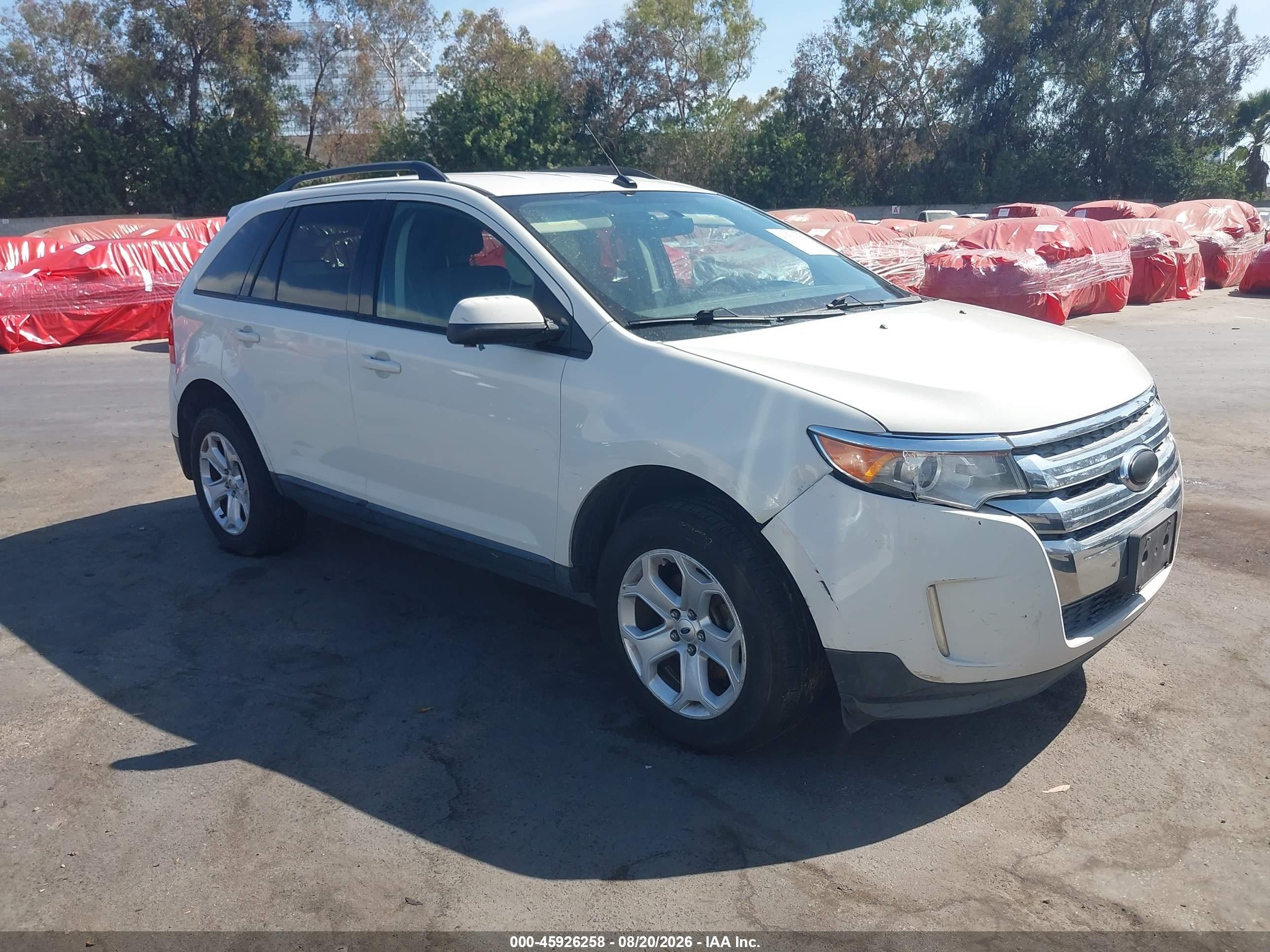 2013 Ford Edge Sel White vin: 2FMDK3JC9DBC26172