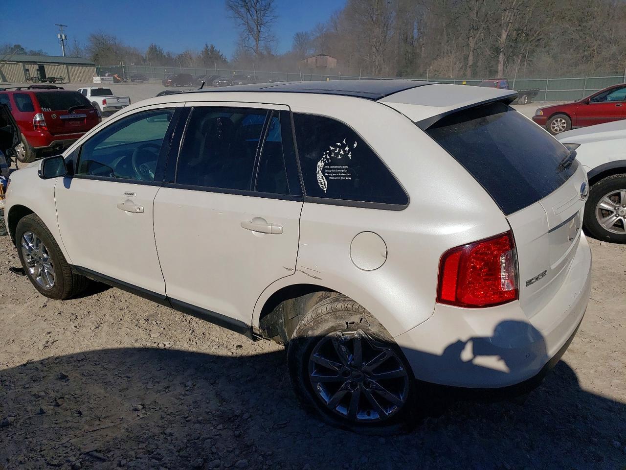 2013 Ford Edge Sel White vin: 2FMDK3JC9DBC37253