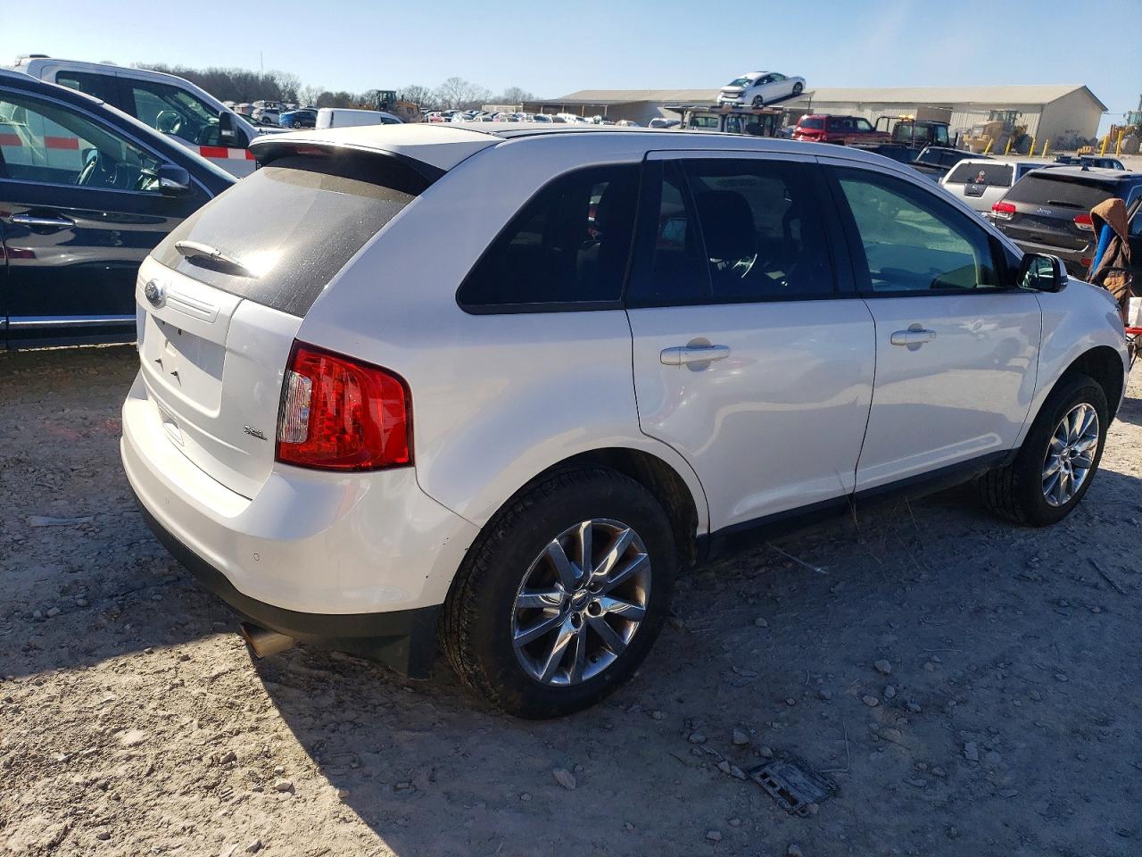 2013 Ford Edge Sel White vin: 2FMDK3JC9DBC37253