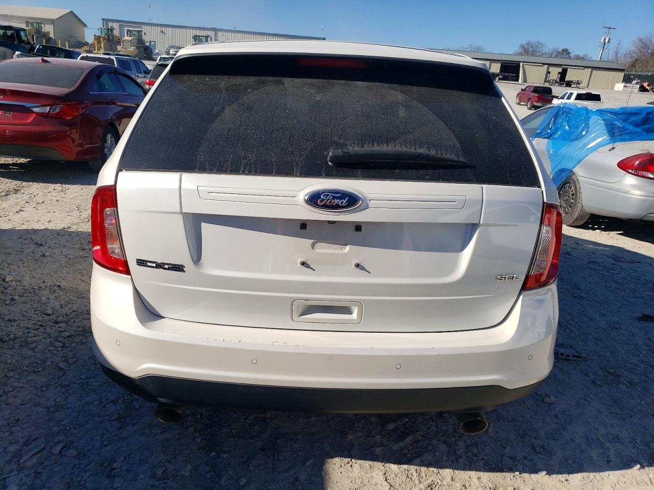 2013 Ford Edge Sel White vin: 2FMDK3JC9DBC37253