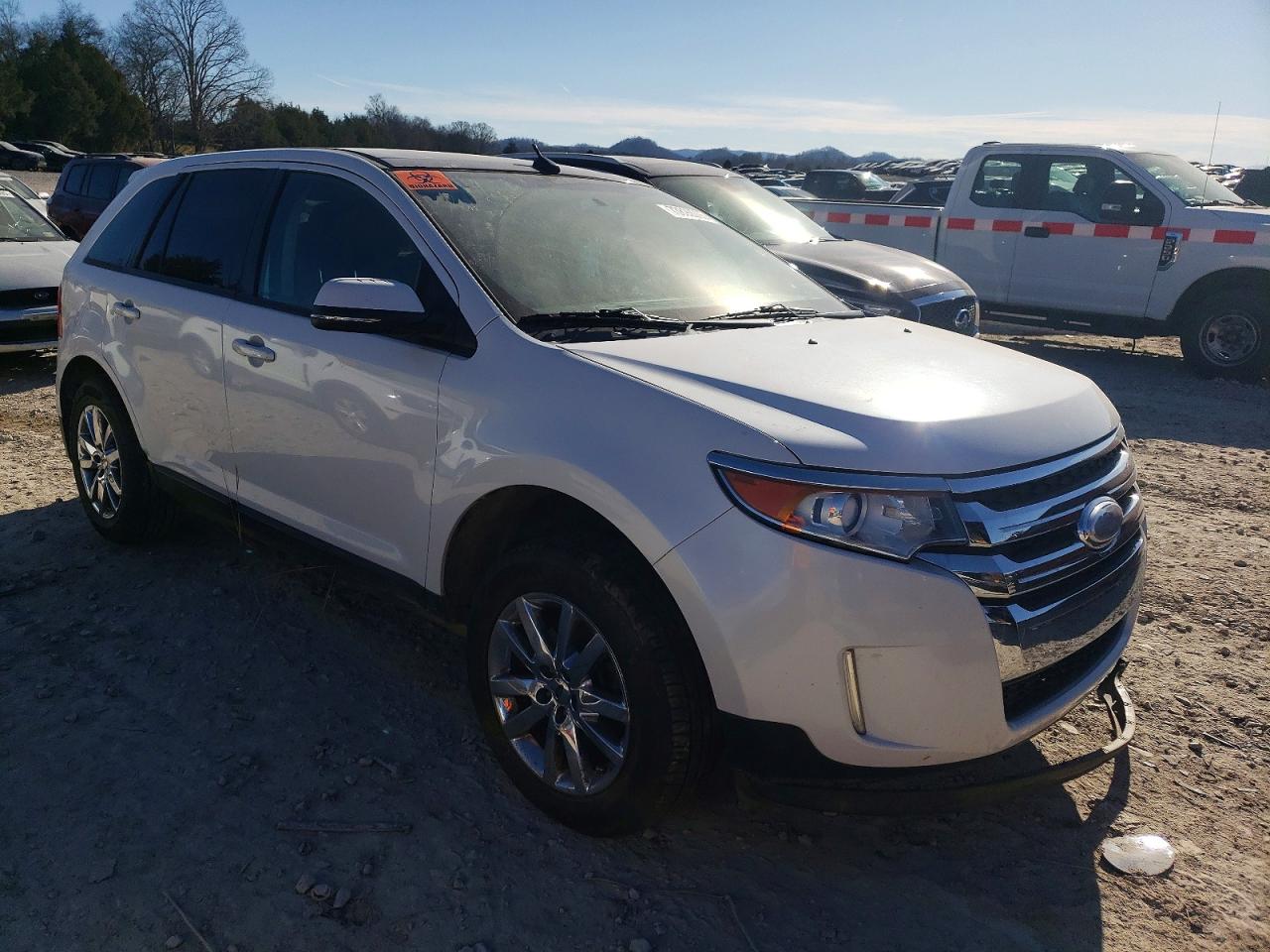 2013 Ford Edge Sel White vin: 2FMDK3JC9DBC37253
