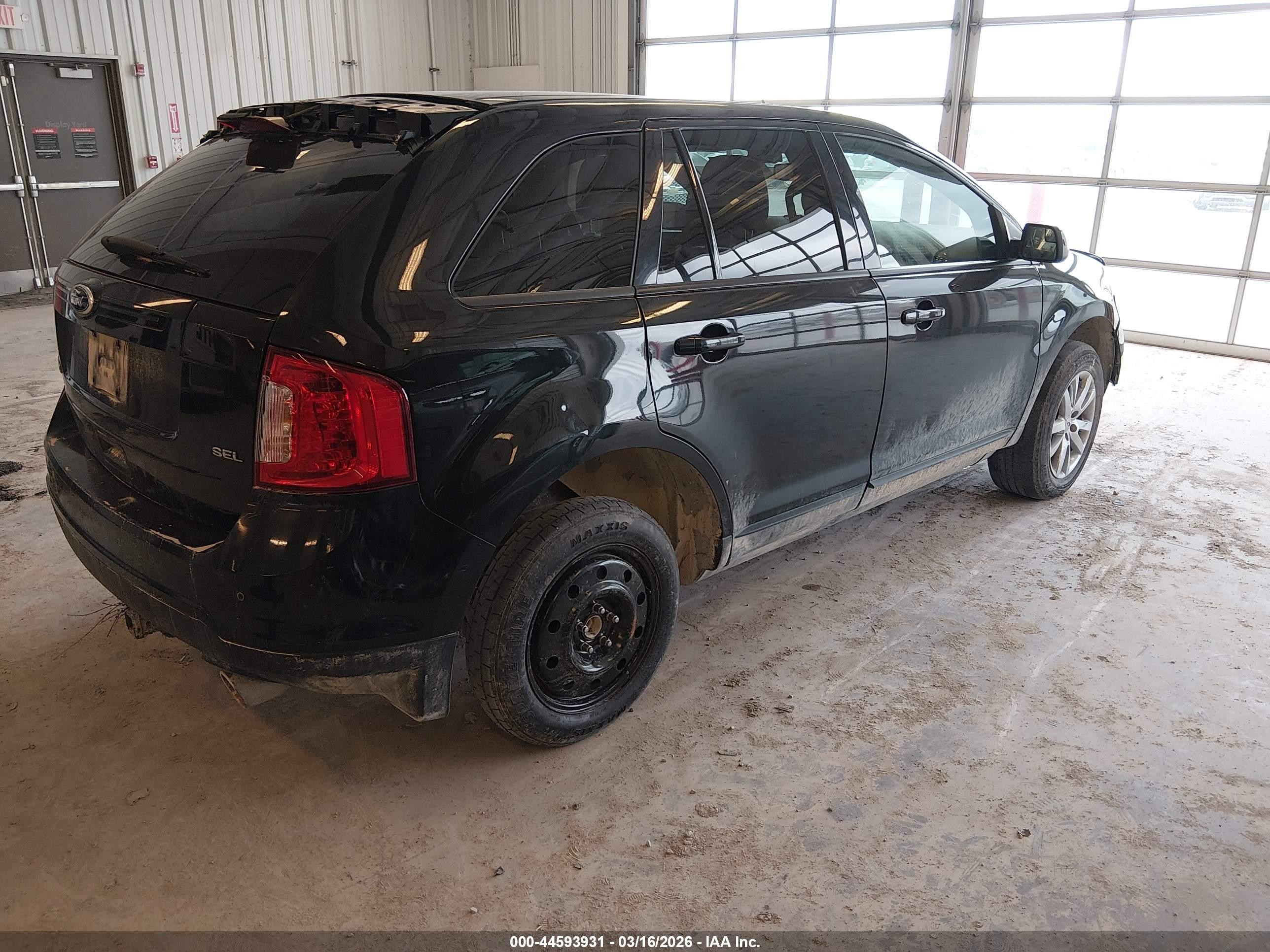 2013 Ford Edge Sel Black vin: 2FMDK3JC9DBC53694