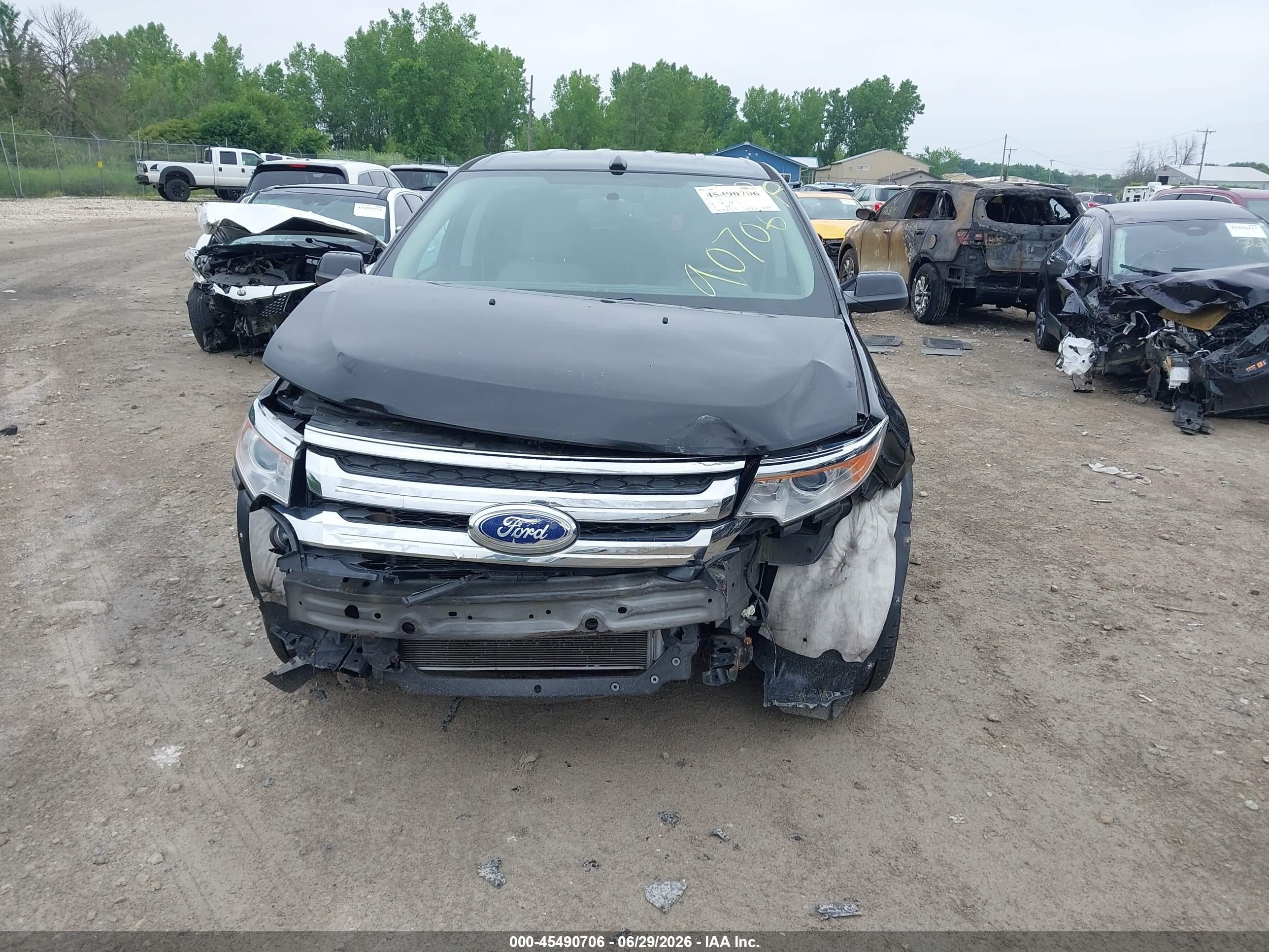 2013 Ford Edge Sel Black vin: 2FMDK3JC9DBC88560