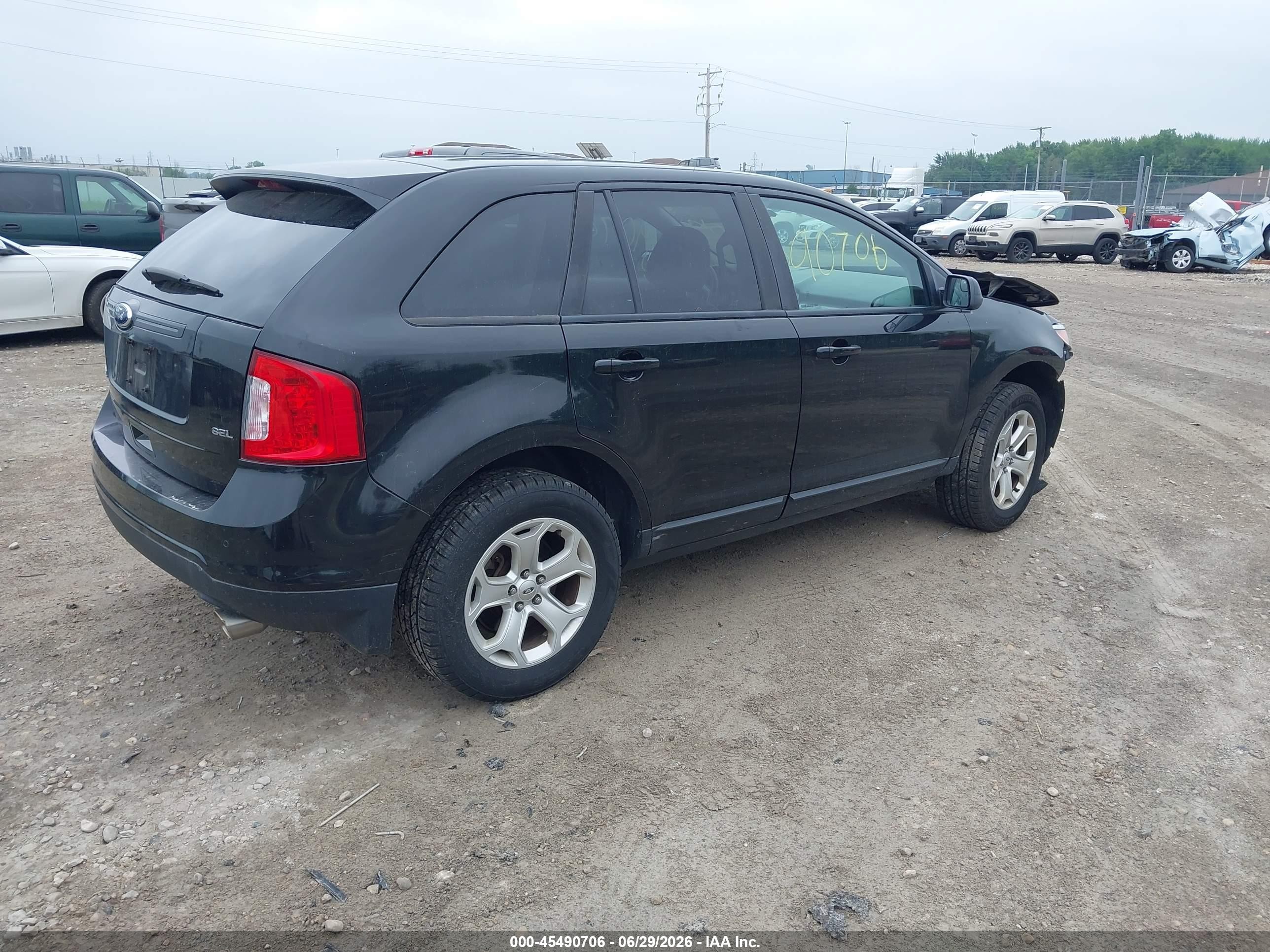 2013 Ford Edge Sel Black vin: 2FMDK3JC9DBC88560