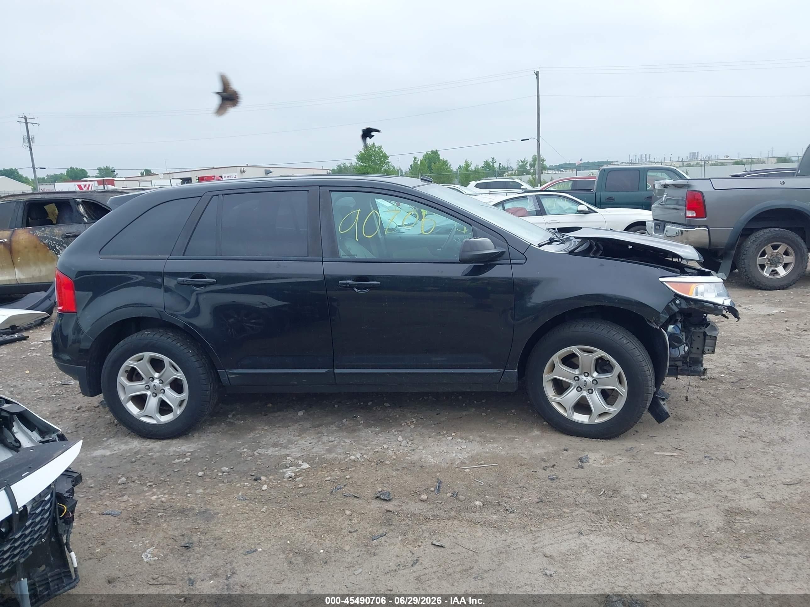 2013 Ford Edge Sel Black vin: 2FMDK3JC9DBC88560