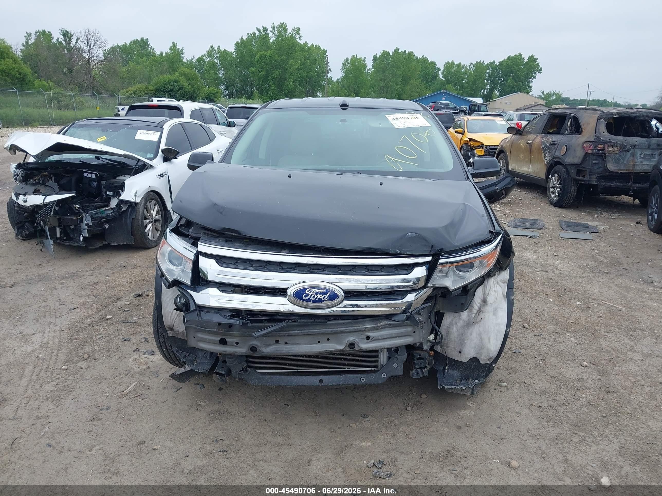 2013 Ford Edge Sel Black vin: 2FMDK3JC9DBC88560
