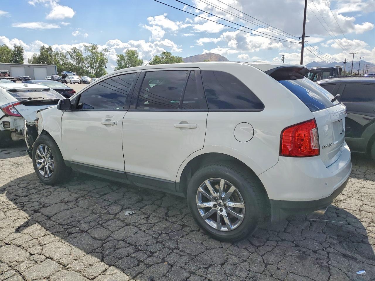 2013 Ford Edge Sel White vin: 2FMDK3JC9DBC96674