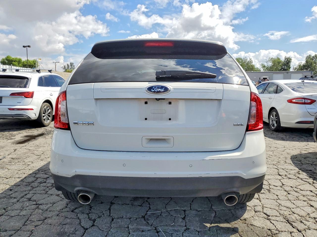 2013 Ford Edge Sel White vin: 2FMDK3JC9DBC96674