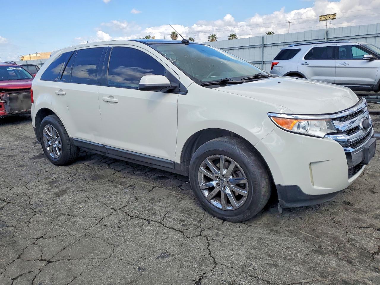 2013 Ford Edge Sel White vin: 2FMDK3JC9DBC96674