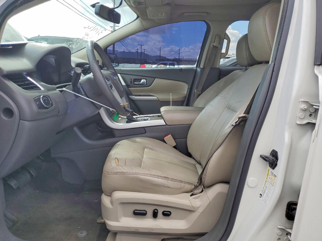 2013 Ford Edge Sel White vin: 2FMDK3JC9DBC96674