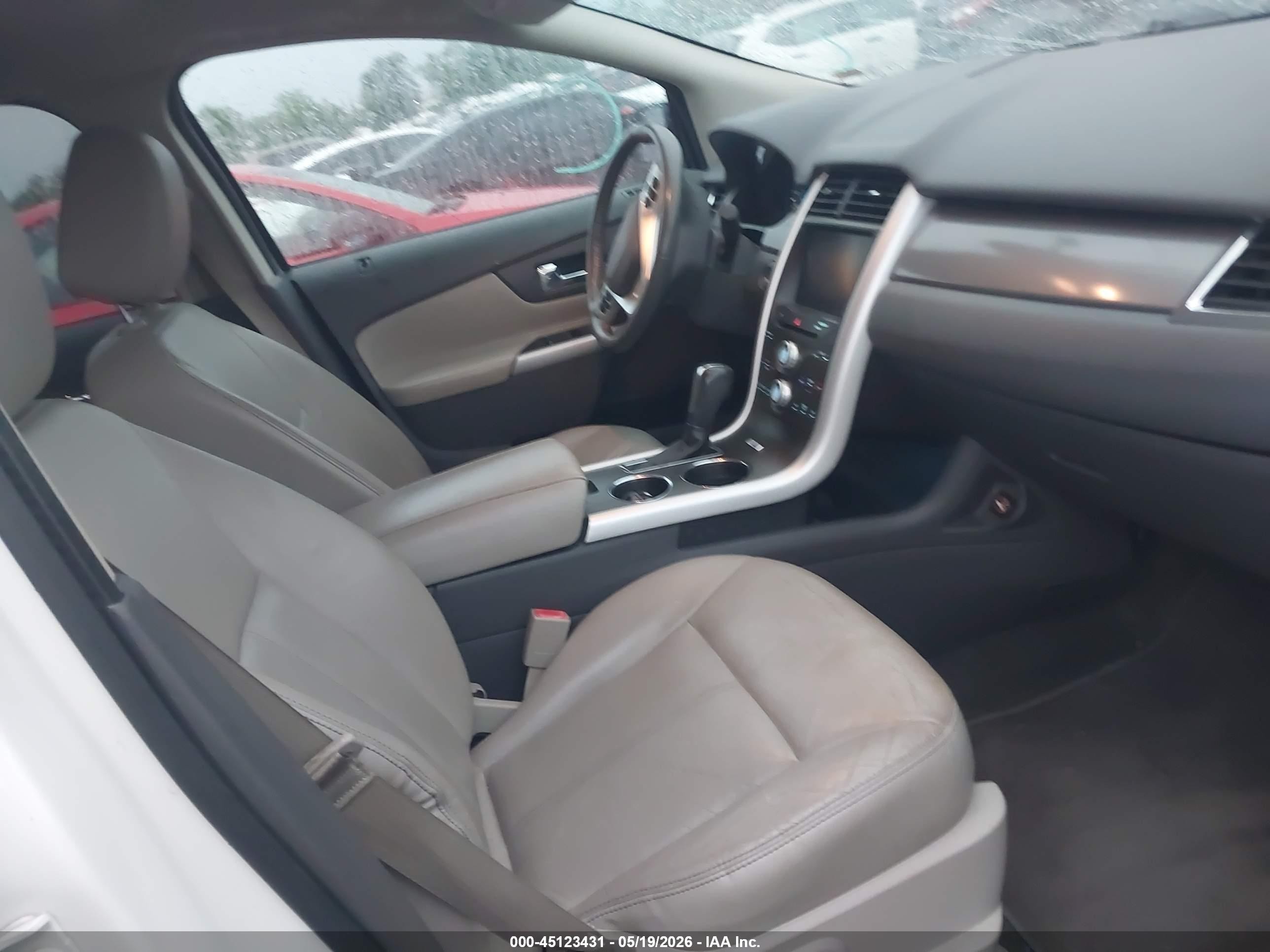 2013 Ford Edge Sel White vin: 2FMDK3JC9DBE33368