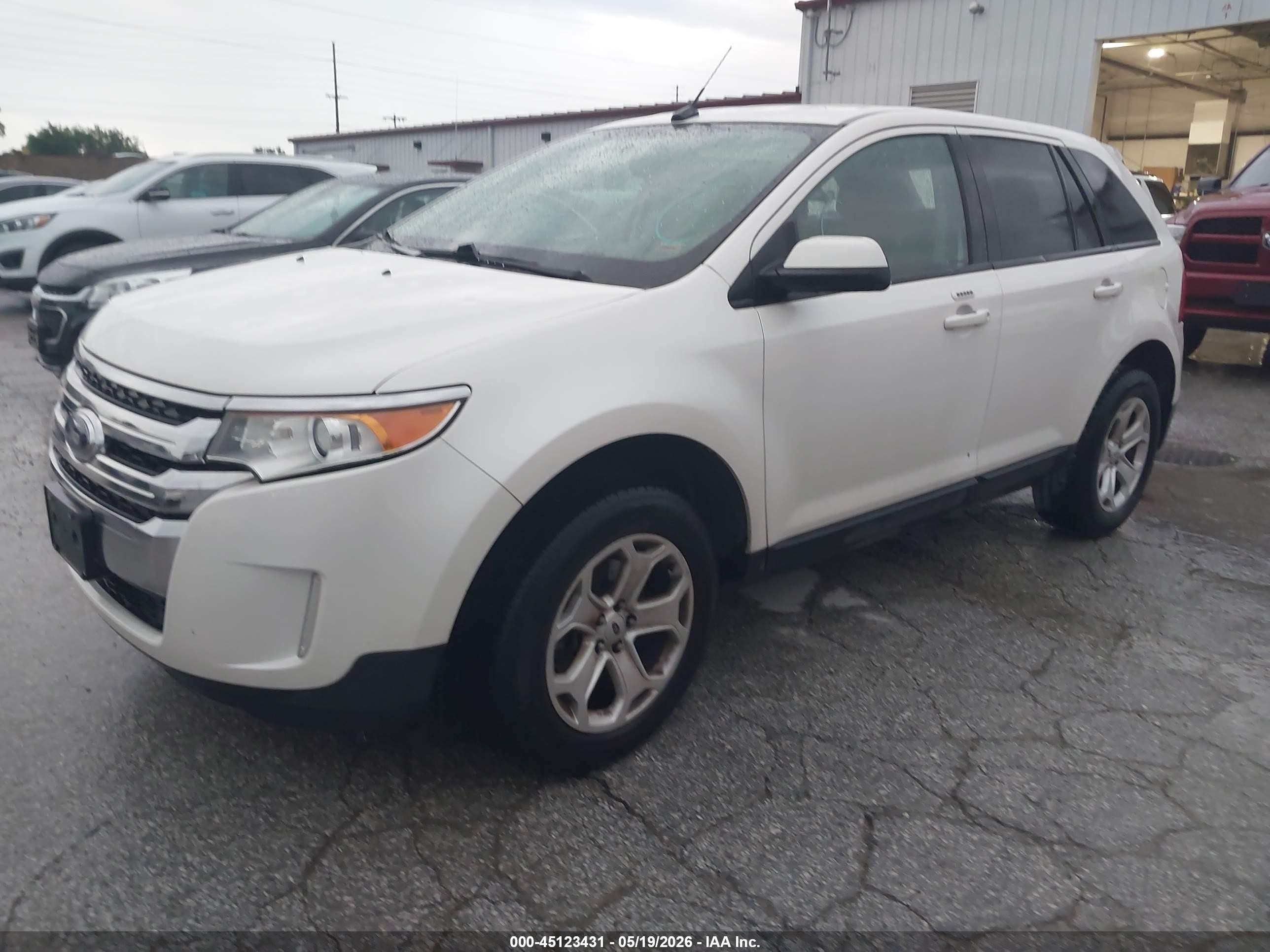 2013 Ford Edge Sel White vin: 2FMDK3JC9DBE33368