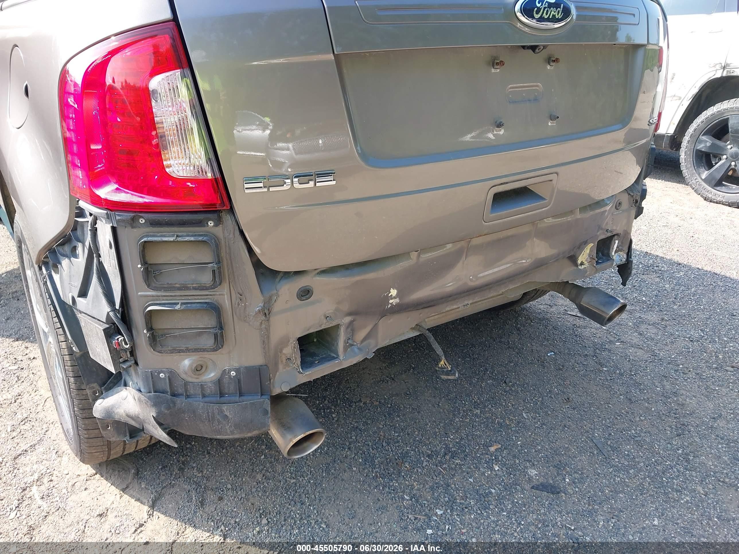 2014 Ford Edge Sel Brown vin: 2FMDK3JC9EBA04037