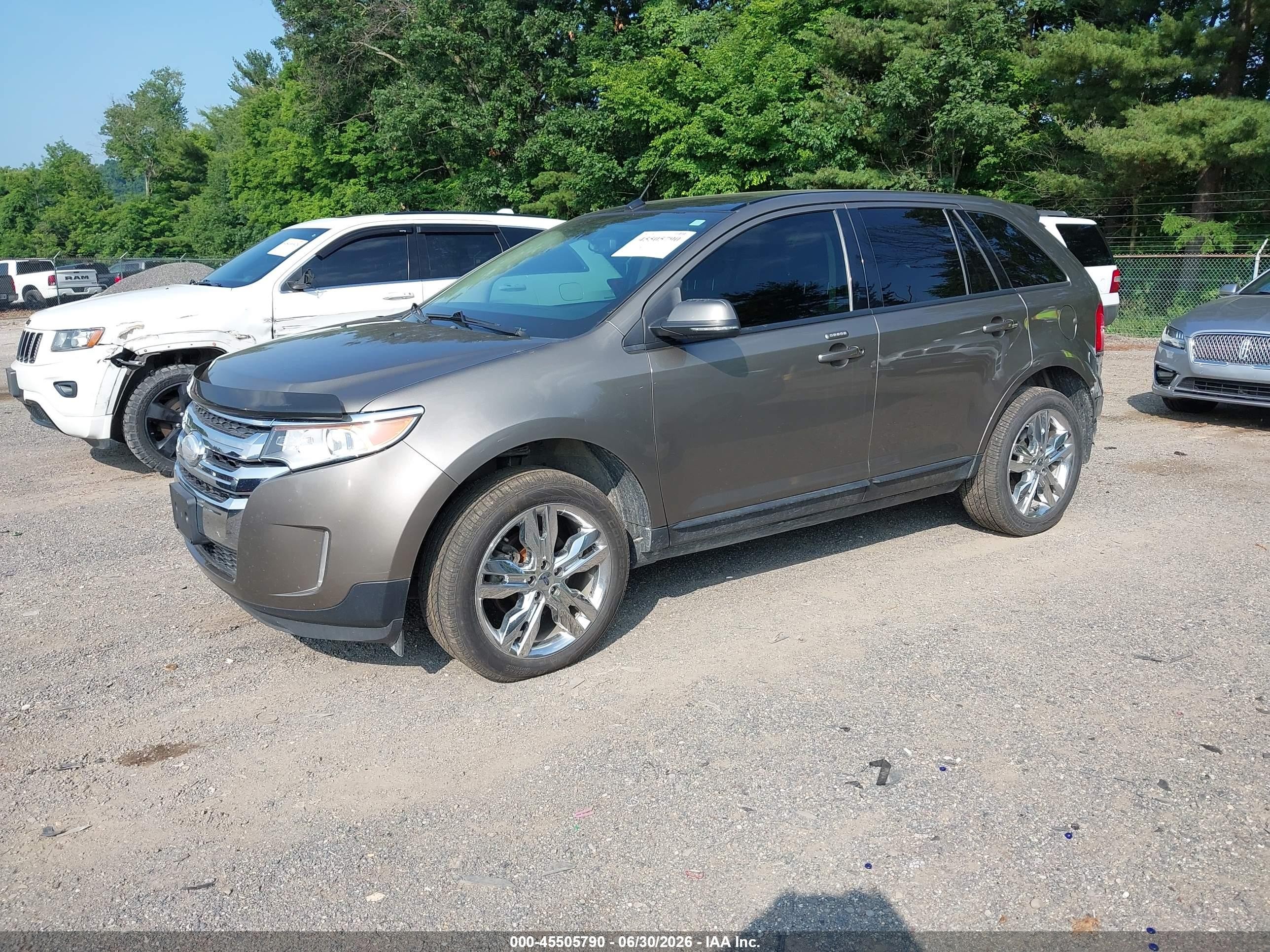 2014 Ford Edge Sel Brown vin: 2FMDK3JC9EBA04037