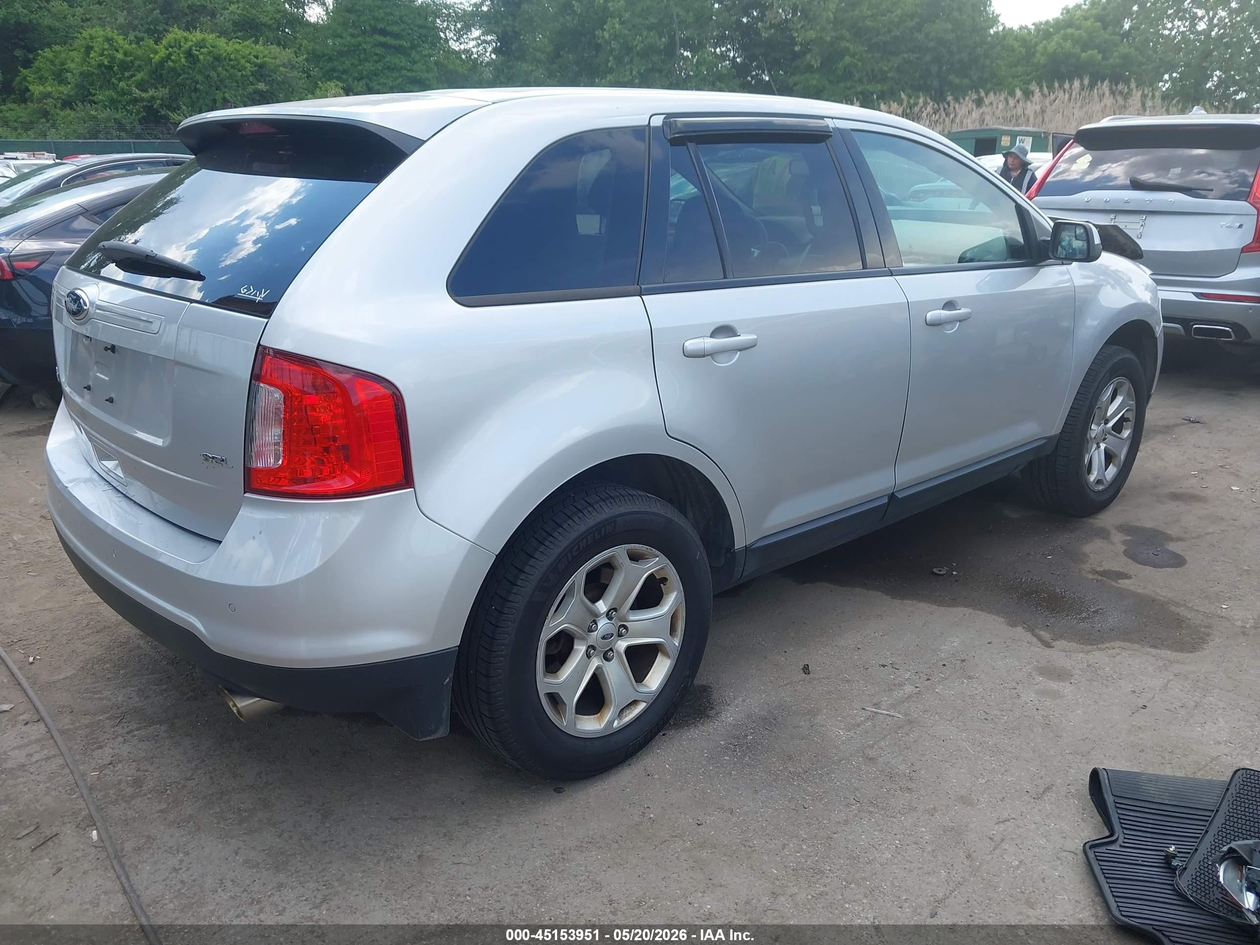 2014 Ford Edge Sel Silver vin: 2FMDK3JC9EBB09791