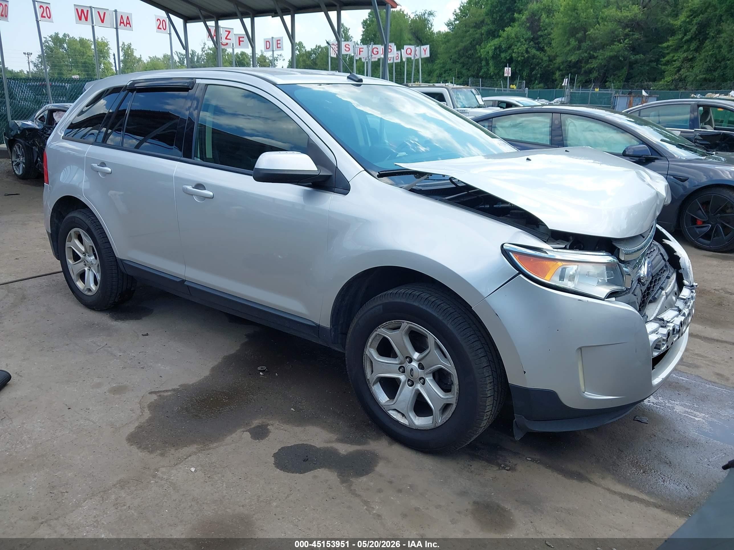 2014 Ford Edge Sel Silver vin: 2FMDK3JC9EBB09791