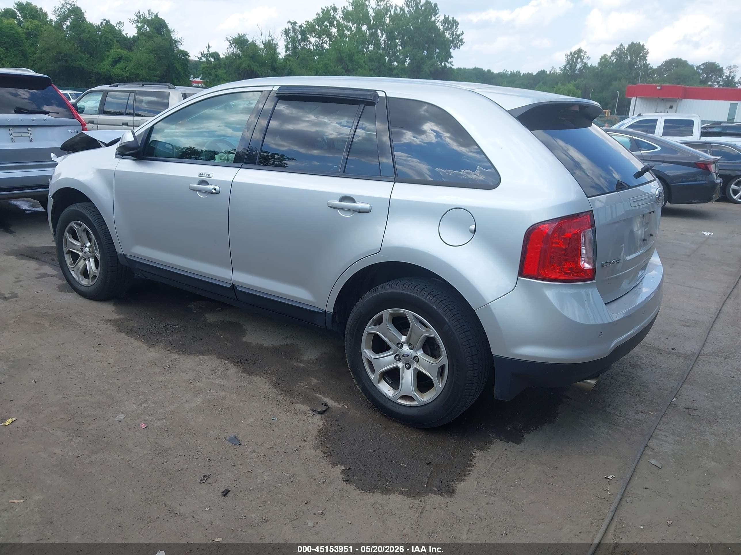 2014 Ford Edge Sel Silver vin: 2FMDK3JC9EBB09791
