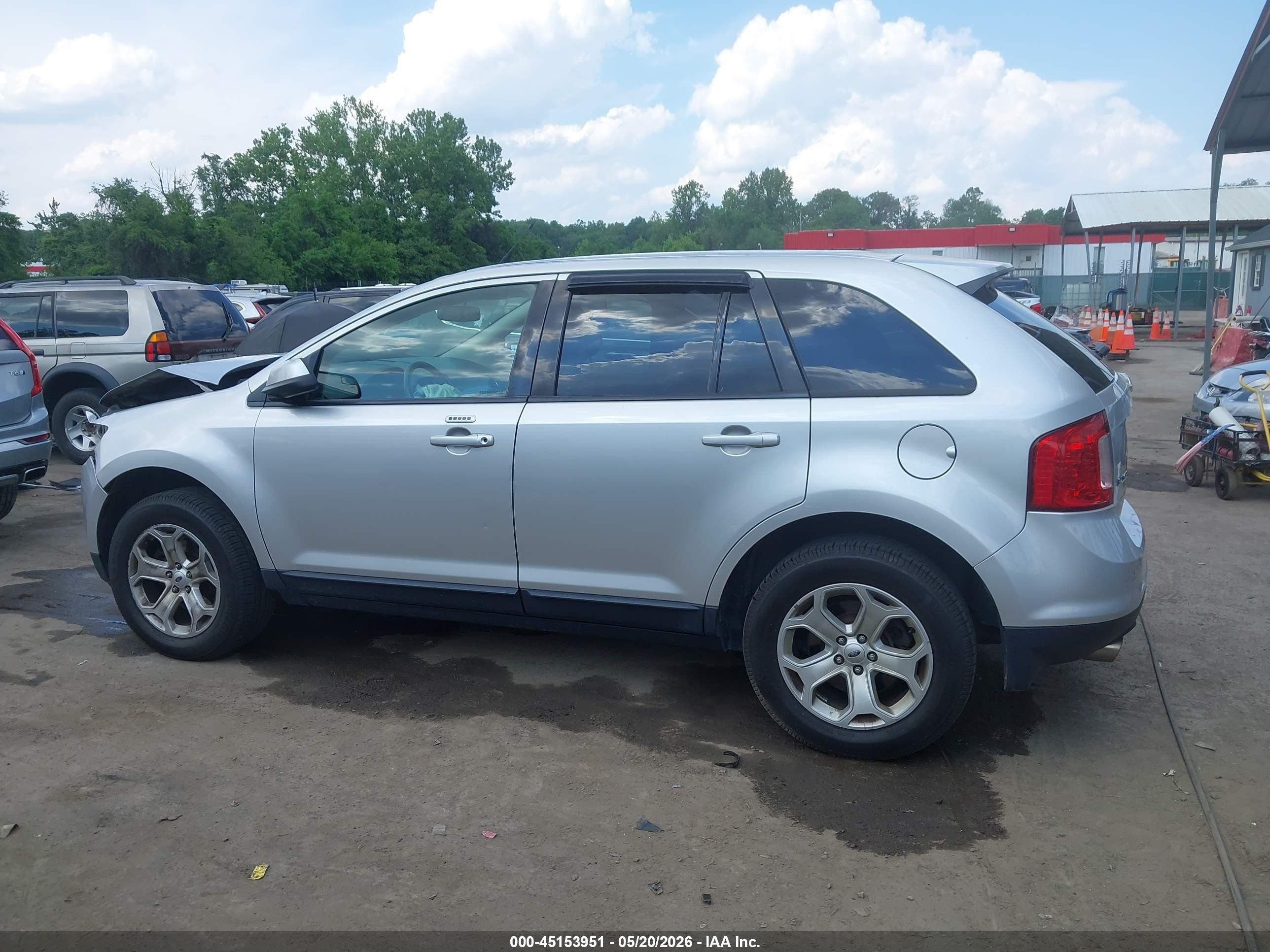 2014 Ford Edge Sel Silver vin: 2FMDK3JC9EBB09791