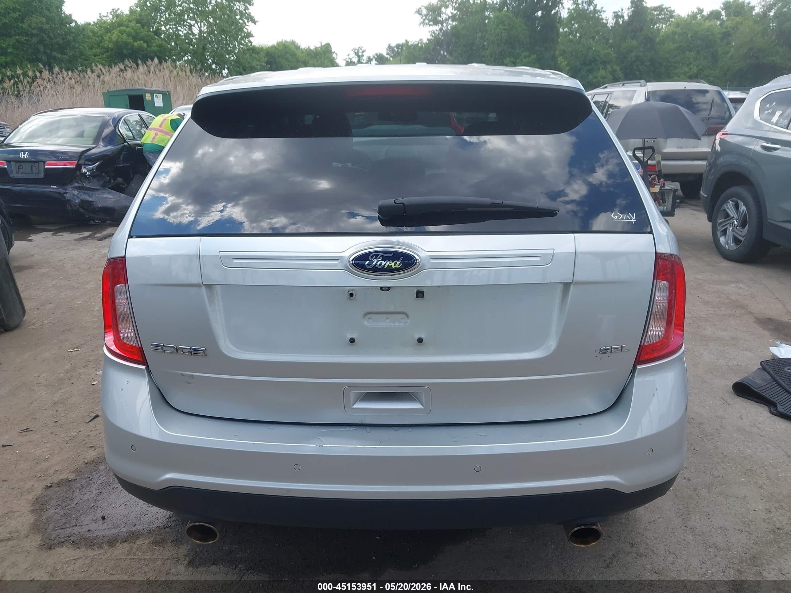 2014 Ford Edge Sel Silver vin: 2FMDK3JC9EBB09791