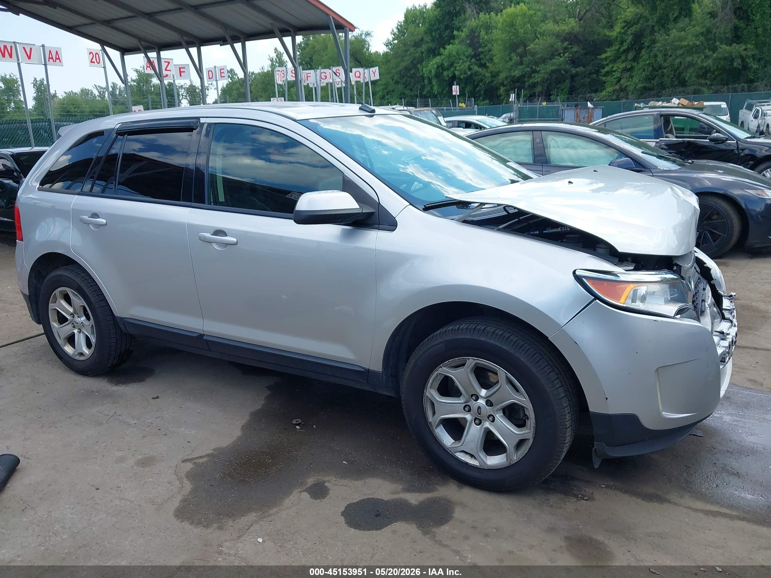2014 Ford Edge Sel Silver vin: 2FMDK3JC9EBB09791