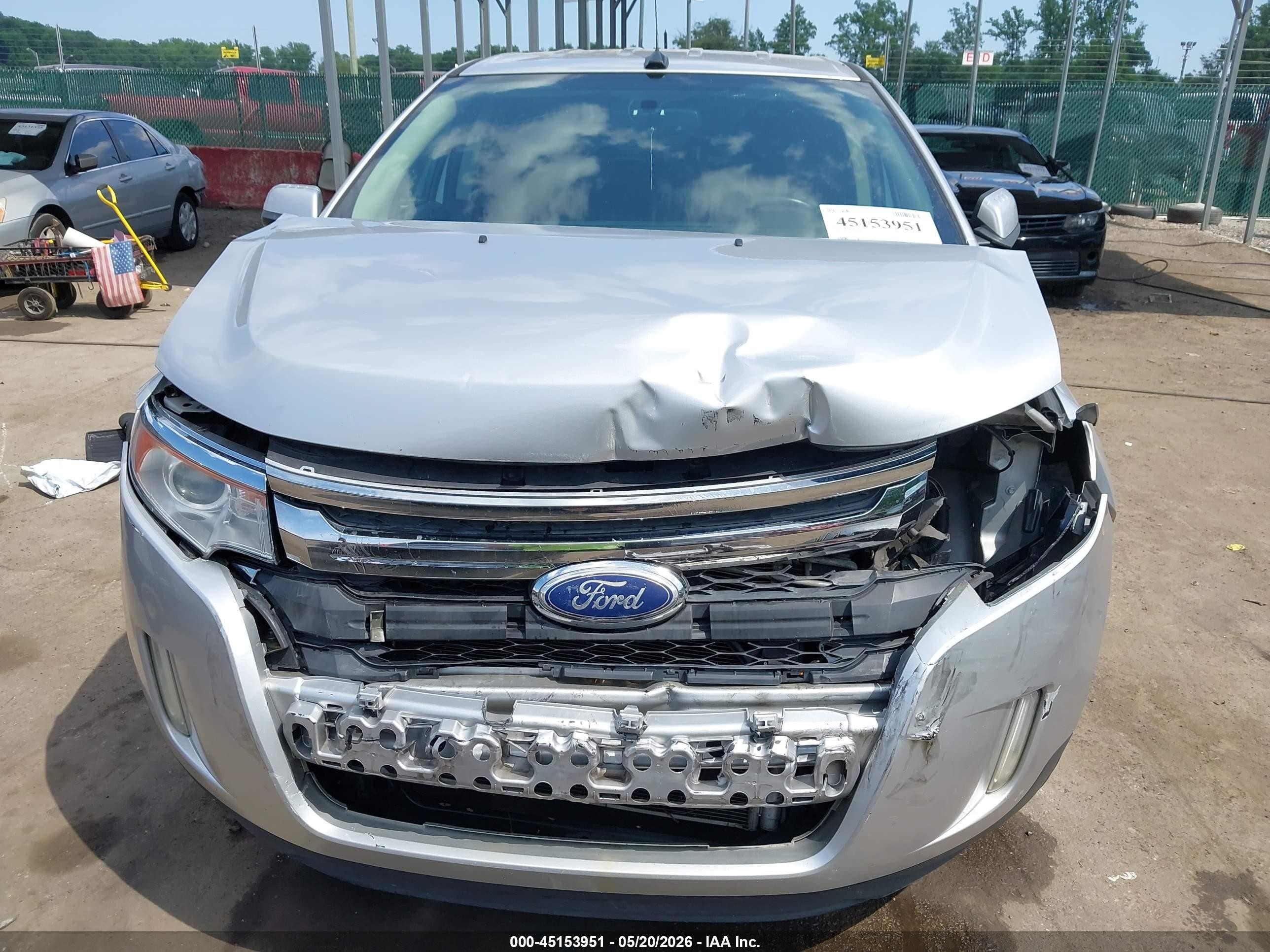 2014 Ford Edge Sel Silver vin: 2FMDK3JC9EBB09791