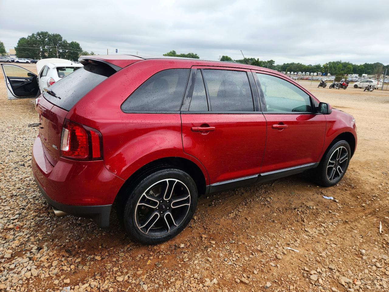 2014 Ford Edge Sel Red vin: 2FMDK3JC9EBB34545