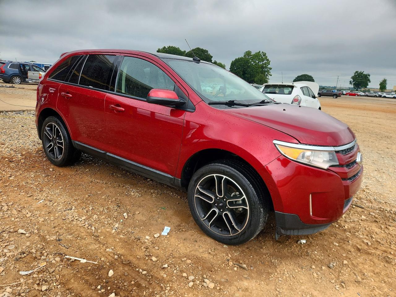 2014 Ford Edge Sel Red vin: 2FMDK3JC9EBB34545