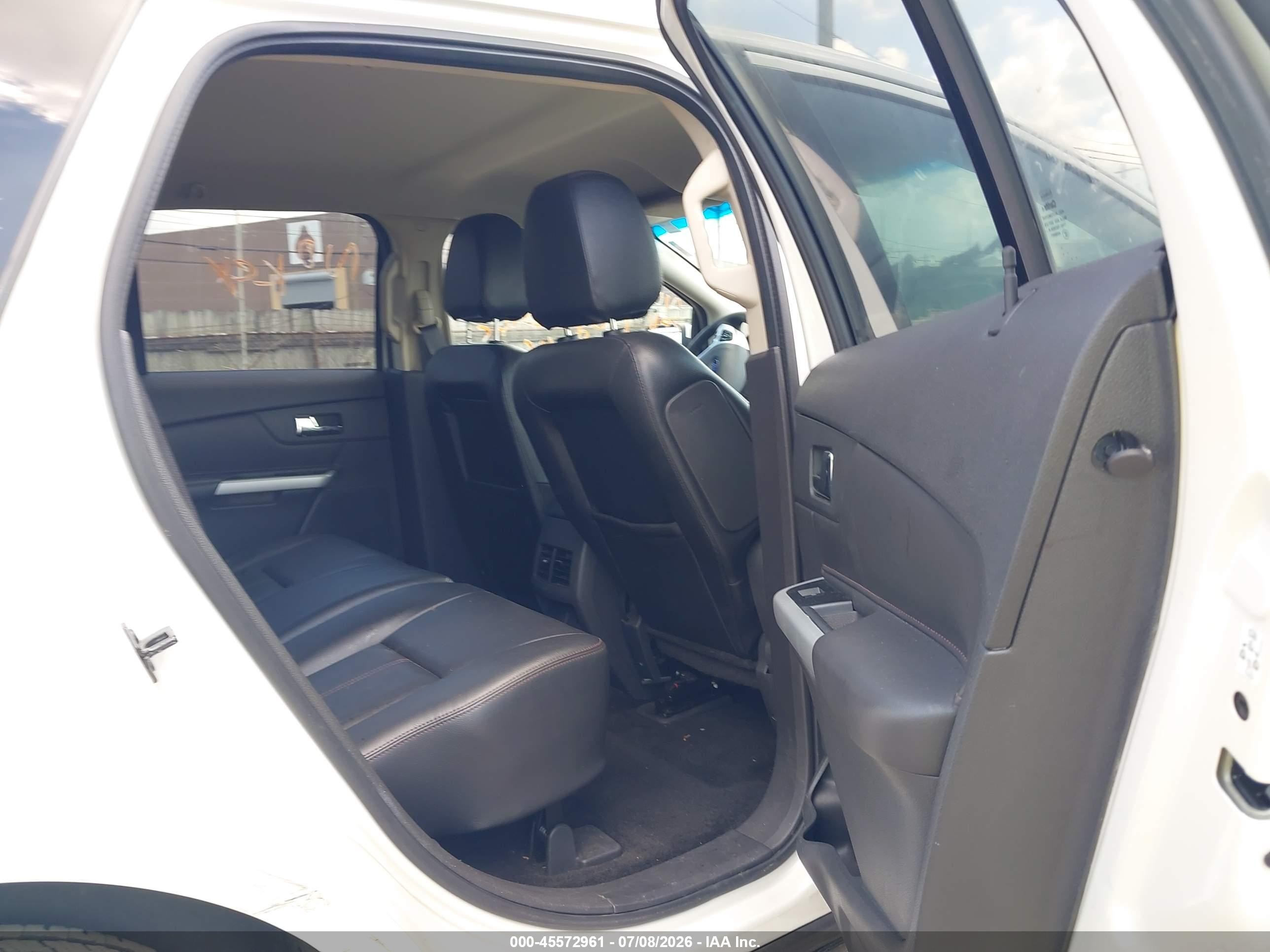 2014 Ford Edge Sel White vin: 2FMDK3JC9EBB37199