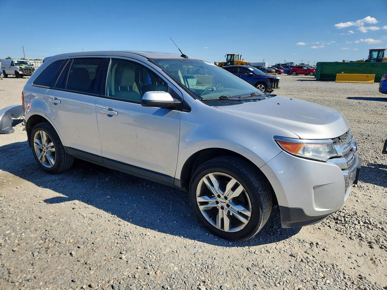 2014 Ford Edge Sel Silver vin: 2FMDK3JC9EBB47263