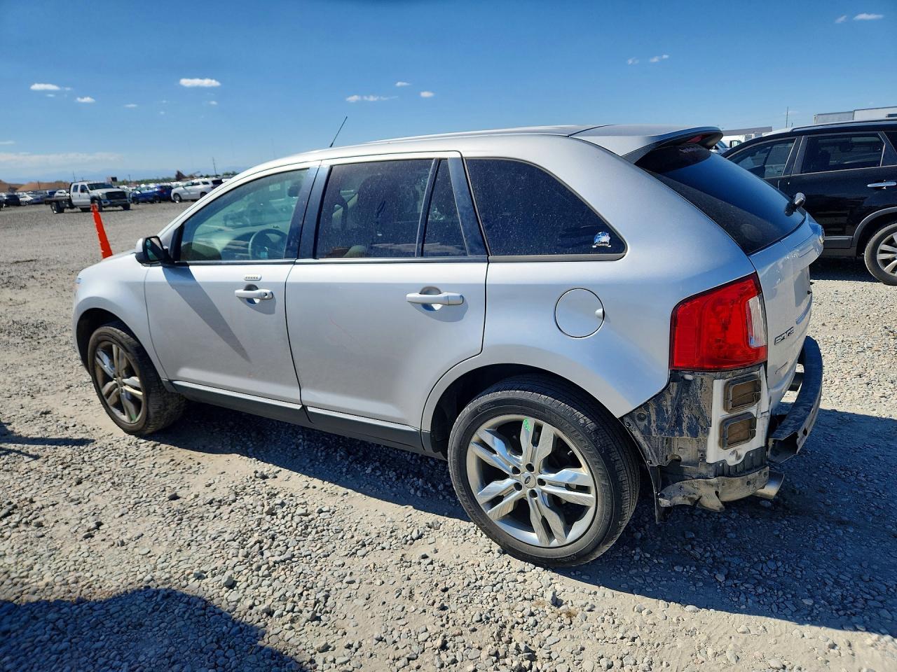 2014 Ford Edge Sel Silver vin: 2FMDK3JC9EBB47263