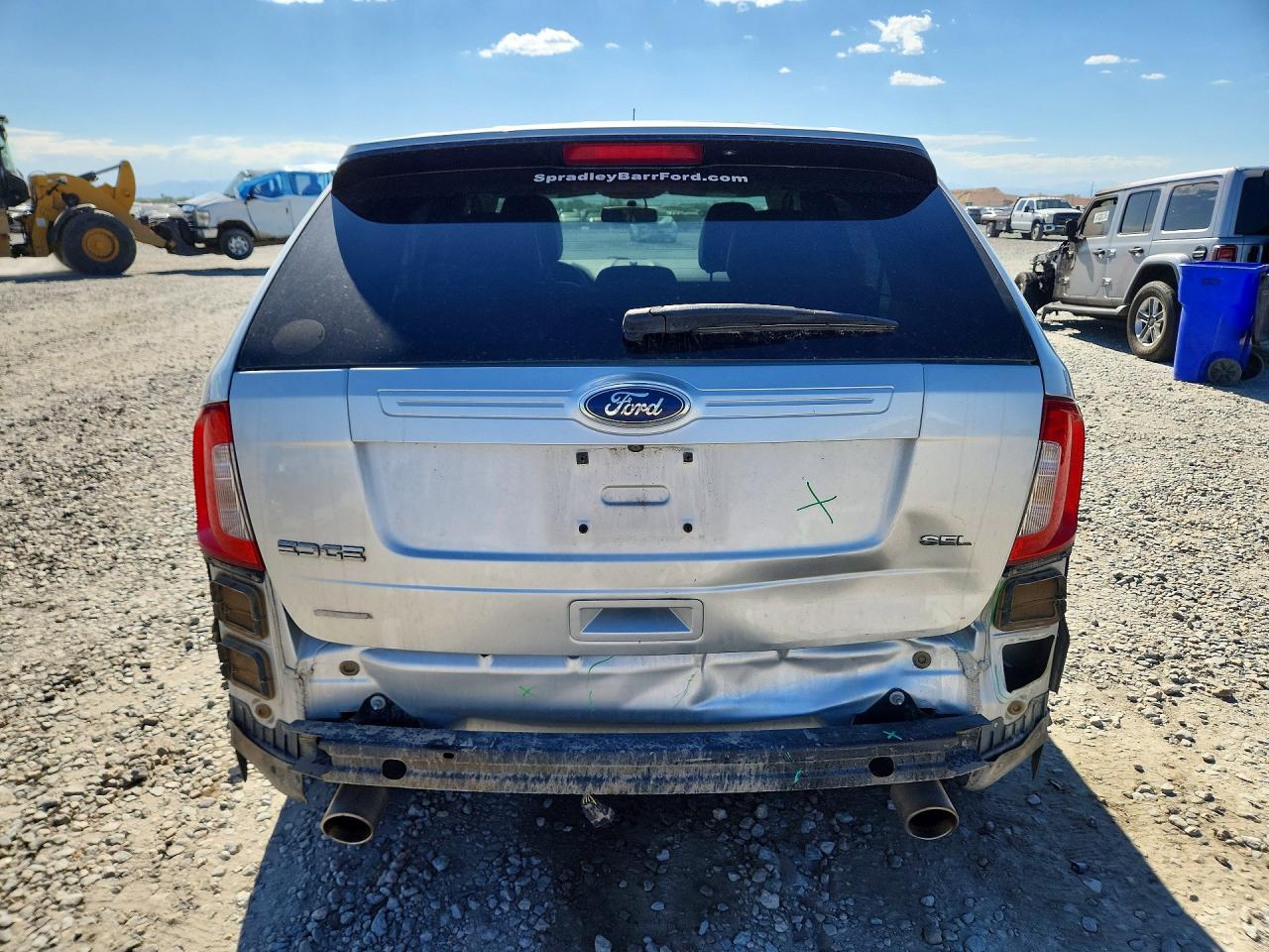 2014 Ford Edge Sel Silver vin: 2FMDK3JC9EBB47263