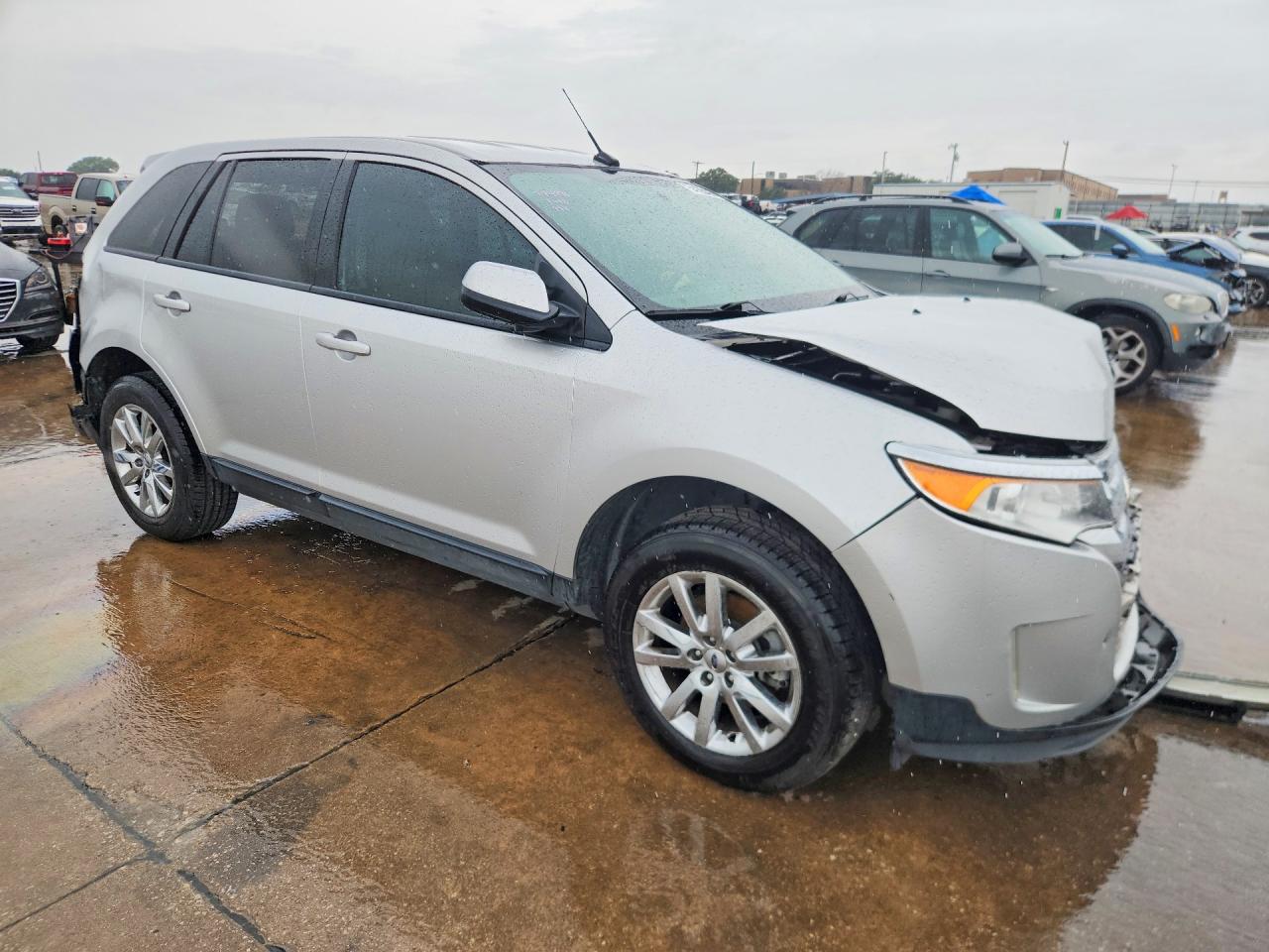 2014 Ford Edge Sel Silver vin: 2FMDK3JC9EBB54567