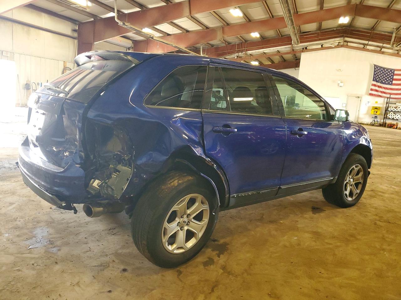 2014 Ford Edge Sel Blue vin: 2FMDK3JC9EBB72843