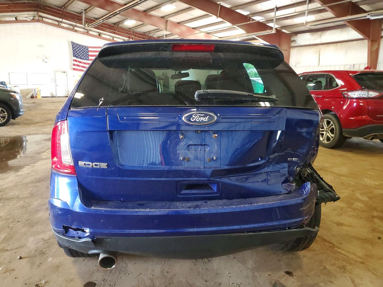 2014 Ford Edge Sel Blue vin: 2FMDK3JC9EBB72843