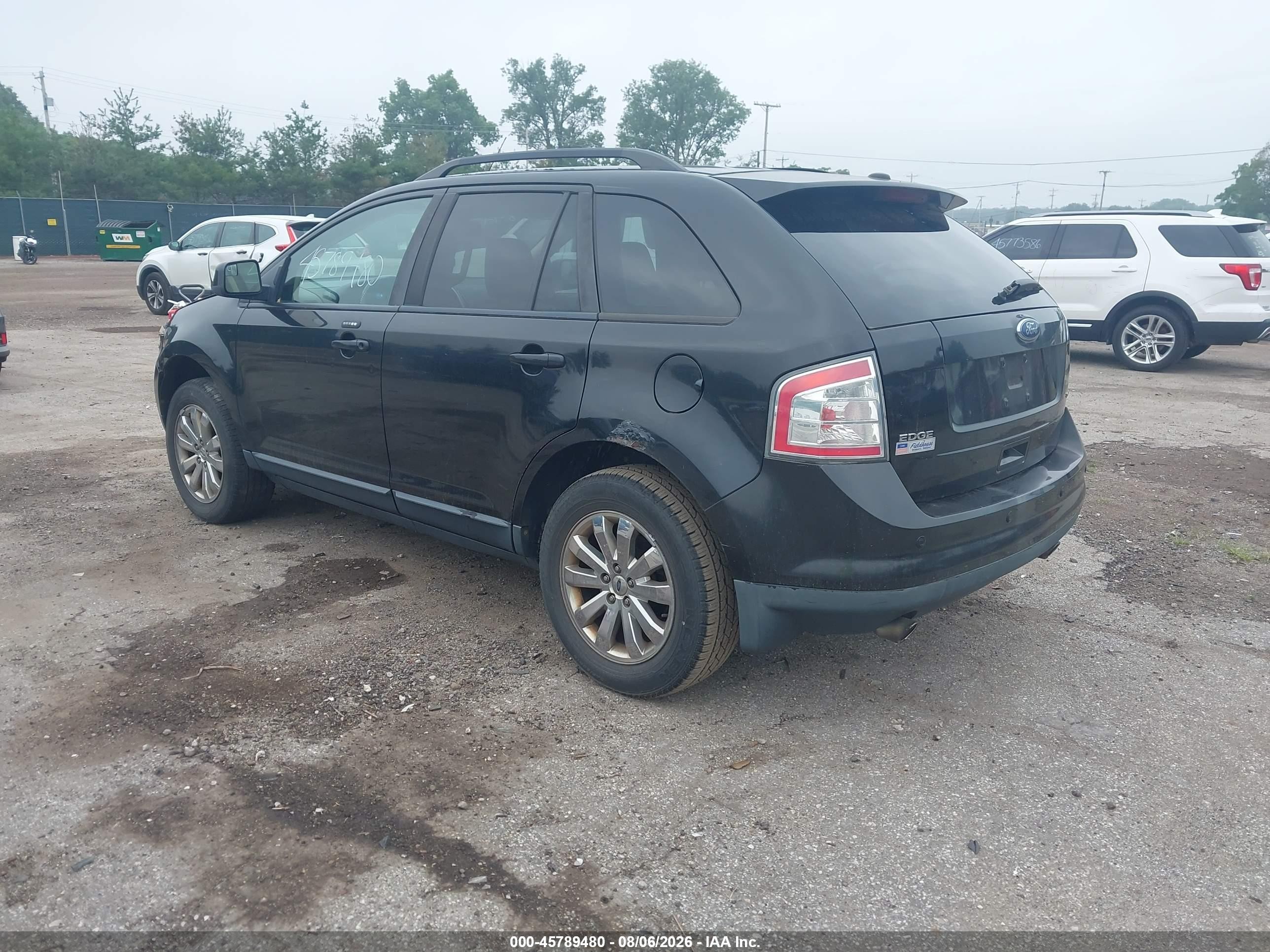 2010 Ford Edge Sel Black vin: 2FMDK3JCXABA07863