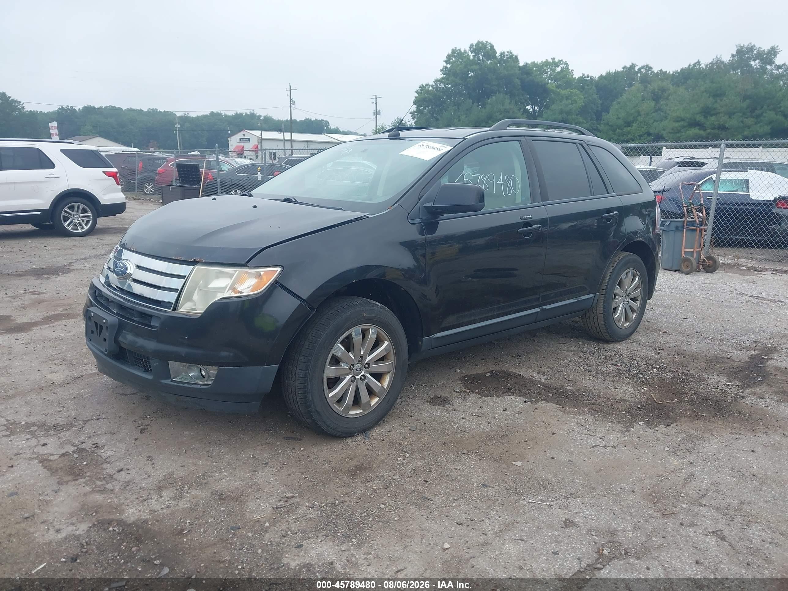 2010 Ford Edge Sel Black vin: 2FMDK3JCXABA07863