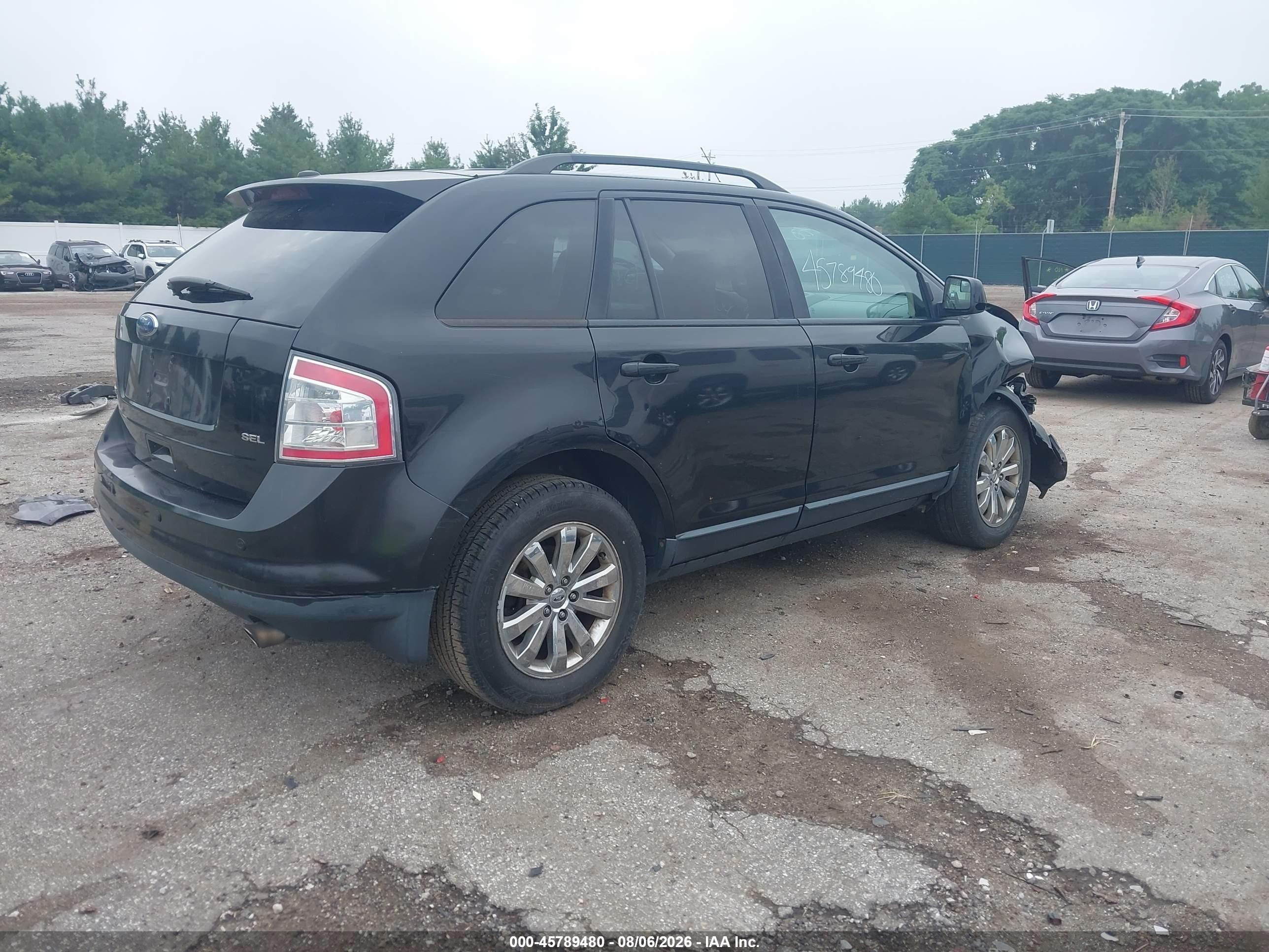 2010 Ford Edge Sel Black vin: 2FMDK3JCXABA07863