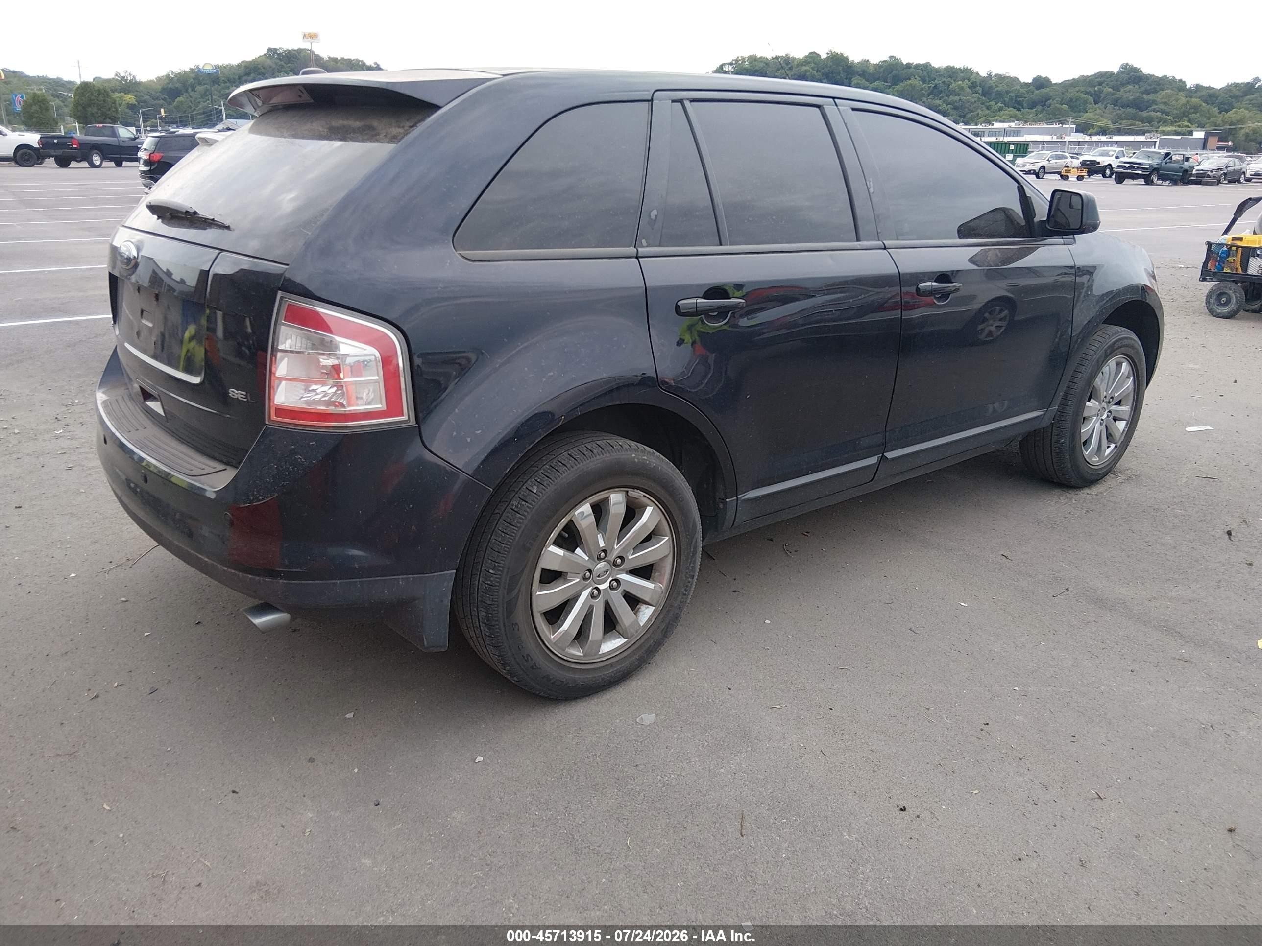 2010 Ford Edge Sel Black vin: 2FMDK3JCXABA40782