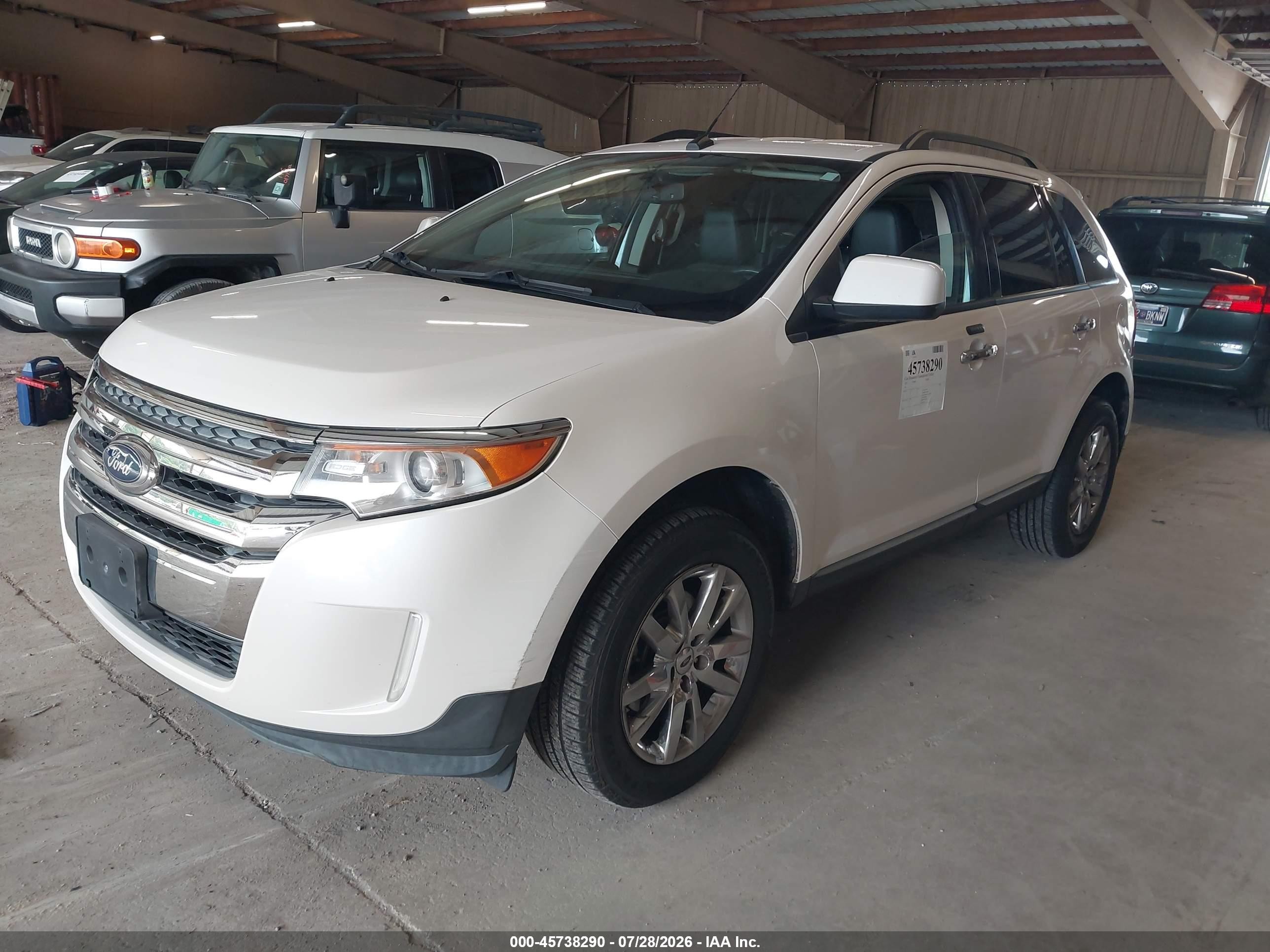 2011 Ford Edge Sel White vin: 2FMDK3JCXBBA64615