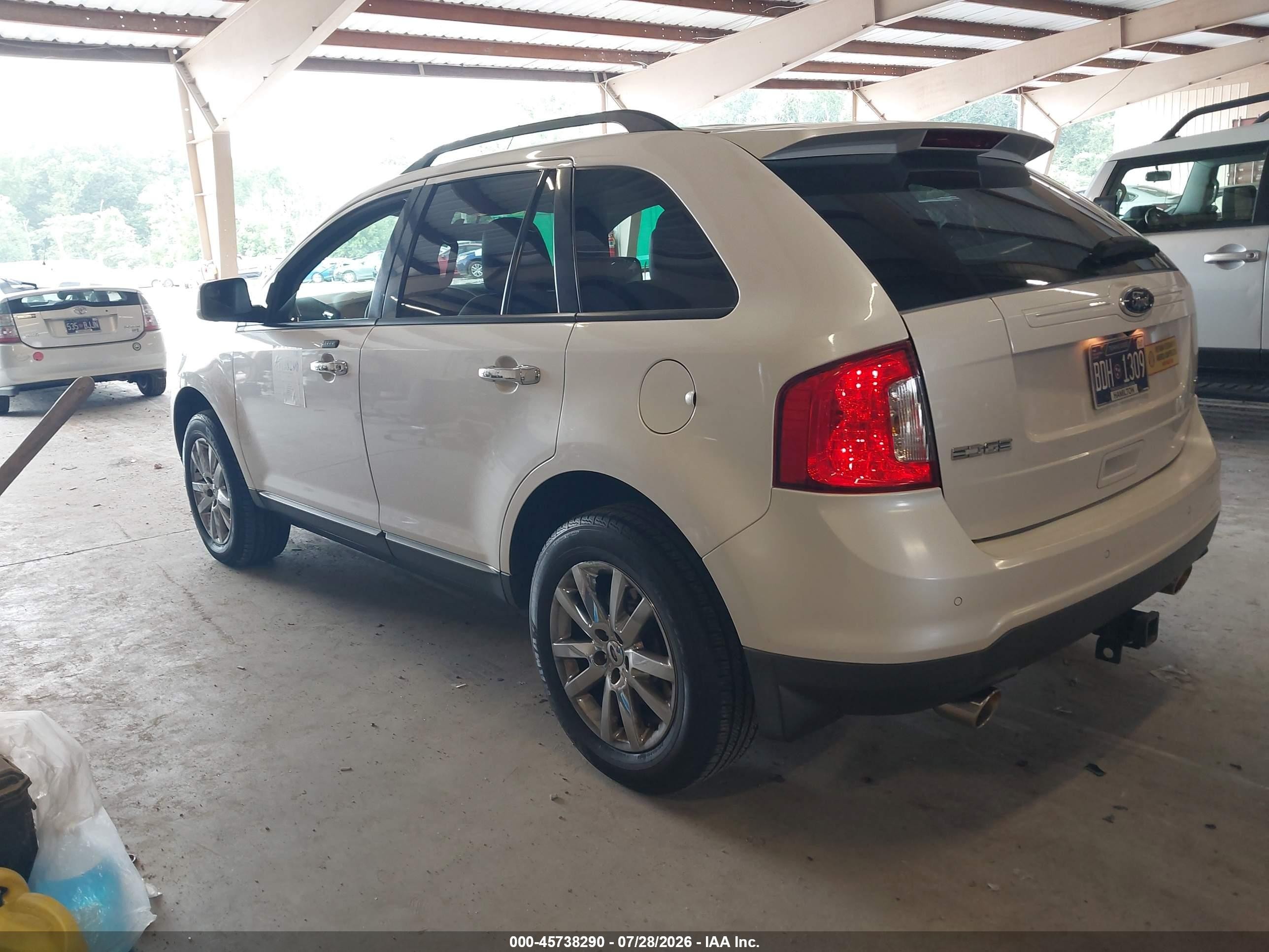 2011 Ford Edge Sel White vin: 2FMDK3JCXBBA64615