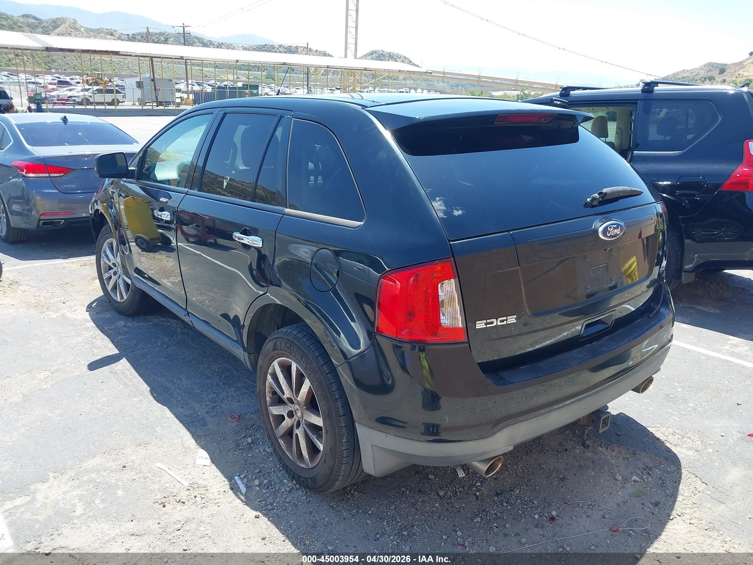 2011 Ford Edge Sel Black vin: 2FMDK3JCXBBA71452