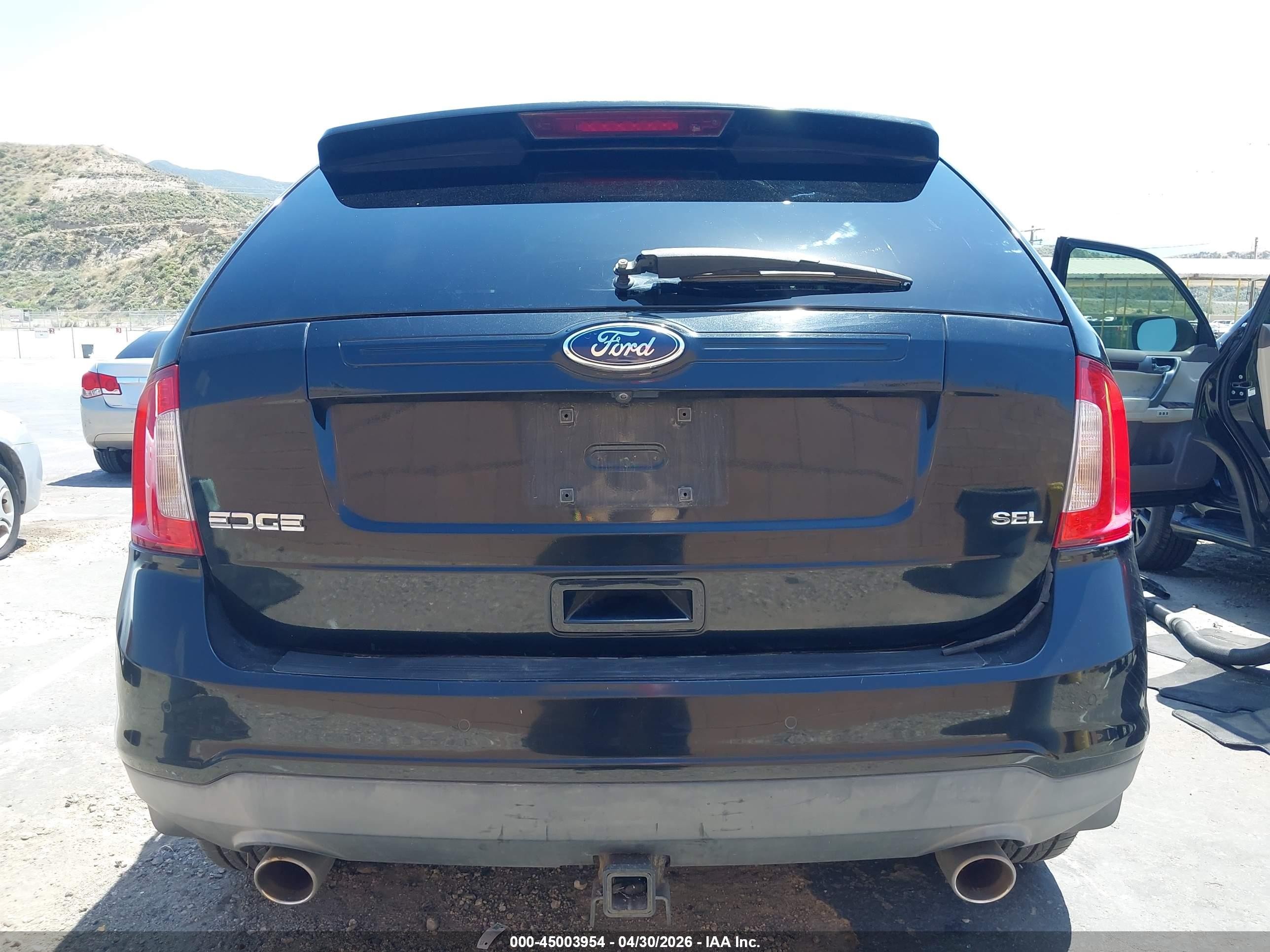 2011 Ford Edge Sel Black vin: 2FMDK3JCXBBA71452