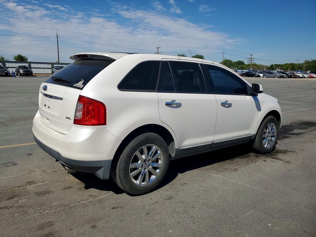 2011 Ford Edge Sel White vin: 2FMDK3JCXBBA81236