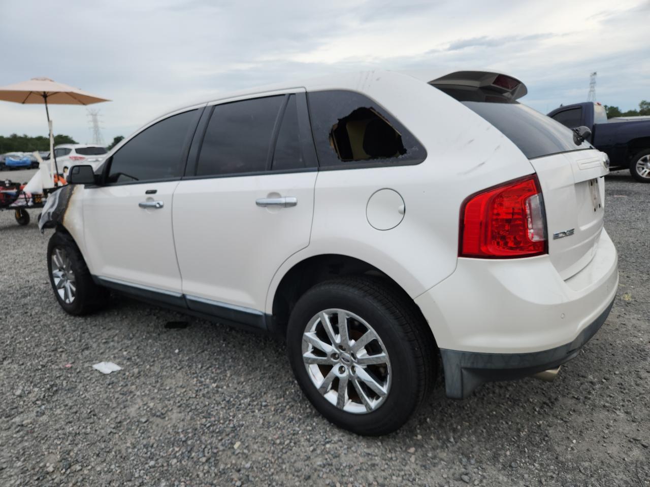 2011 Ford Edge Sel White vin: 2FMDK3JCXBBA91247